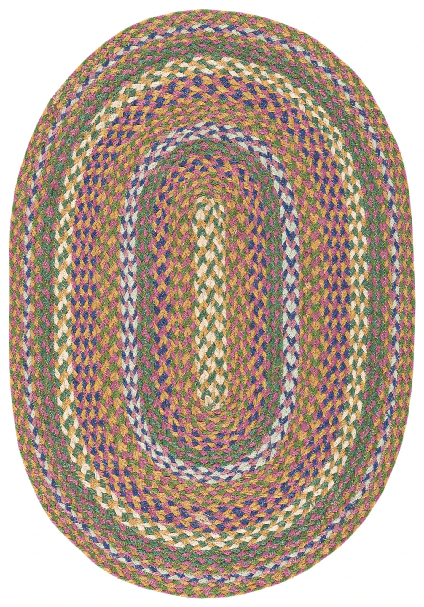 Cape Cod Concentric Stripe Hand-Woven Jute Rug