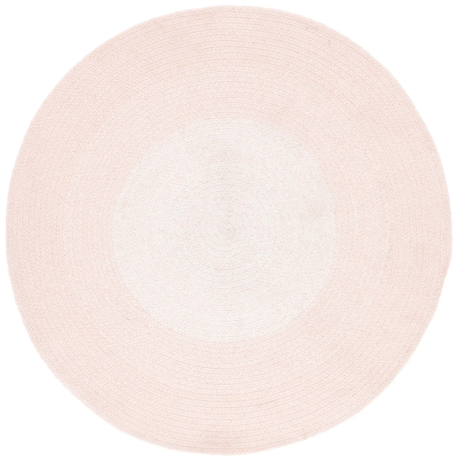 Cape Cod Concentric Ombre Braided Hand-Woven Cotton Rug