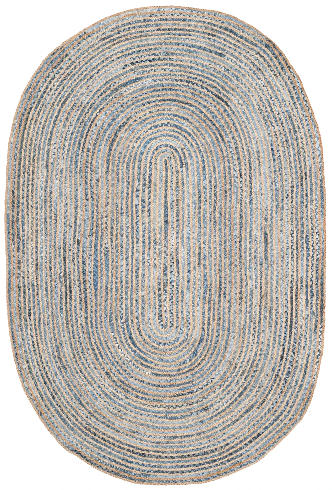 Cape Cod Braided Stripe Hand-Woven Rug