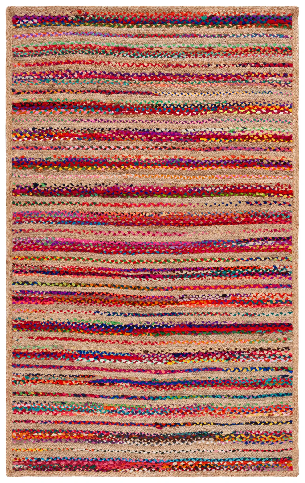 Cape Cod Heathered Thin Stripe Hand-Woven Rug