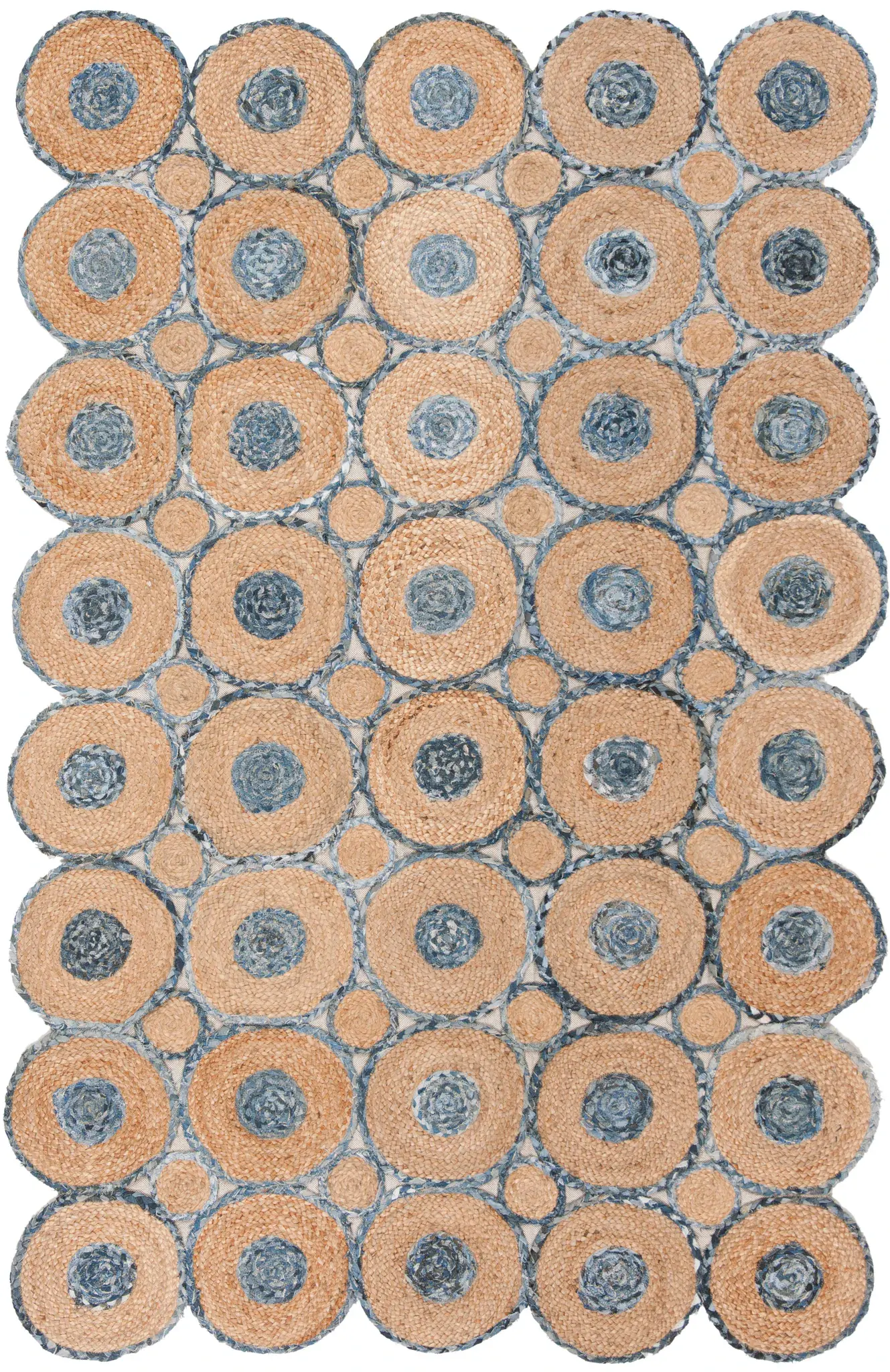 Cape Cod Interlocking Circles Hand-Woven Rug