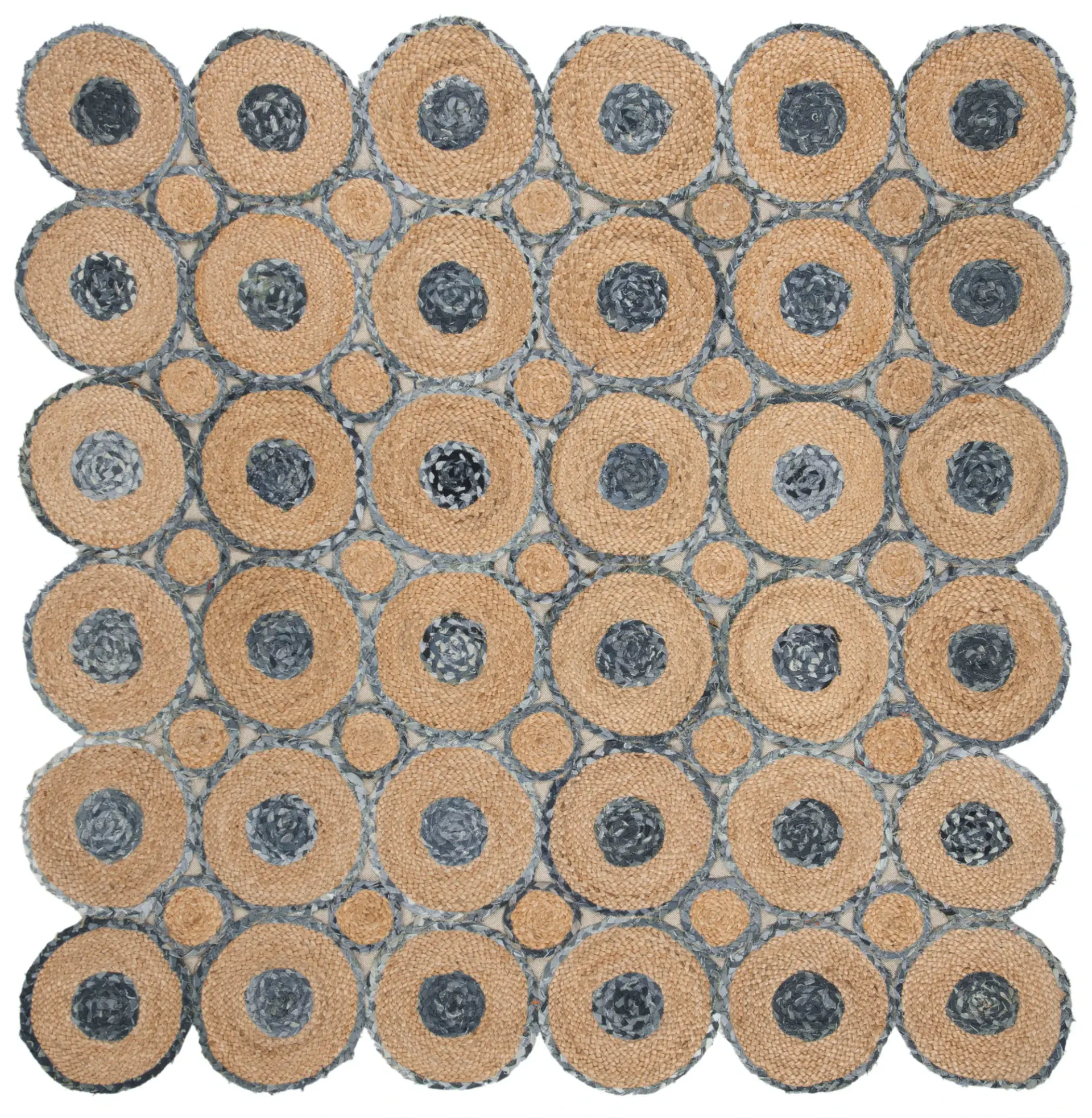 Cape Cod Interlocking Circles Hand-Woven Rug