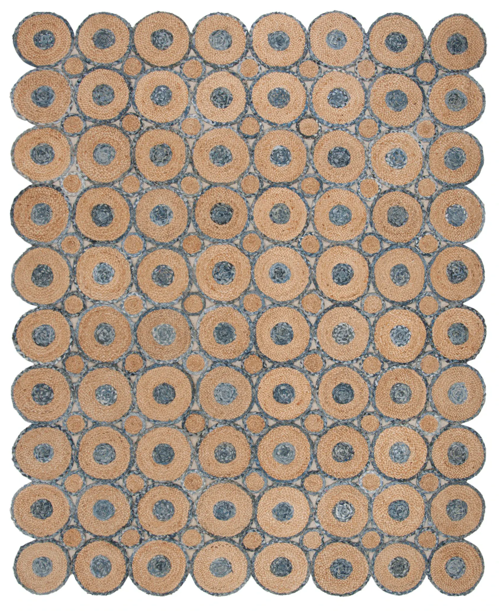 Cape Cod Interlocking Circles Hand-Woven Rug