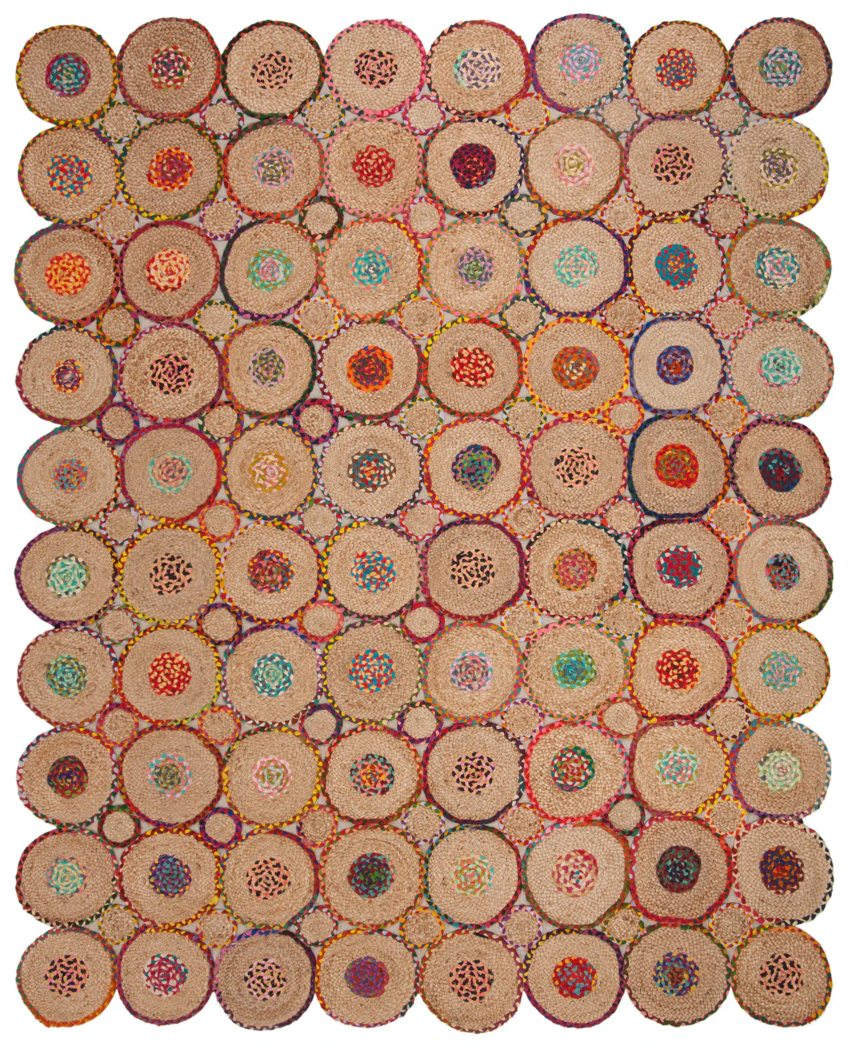 Cape Cod Interlocking Circles Hand-Woven Rug