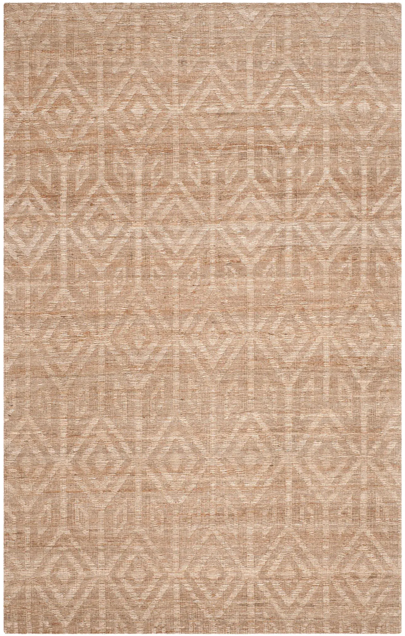 Cape Cod Geometric Diamond Hand-Woven Jute Rug
