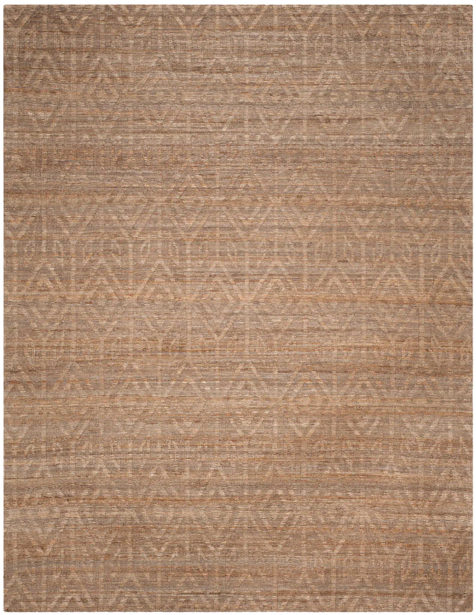 Cape Cod Geometric Diamond Hand-Woven Jute Rug