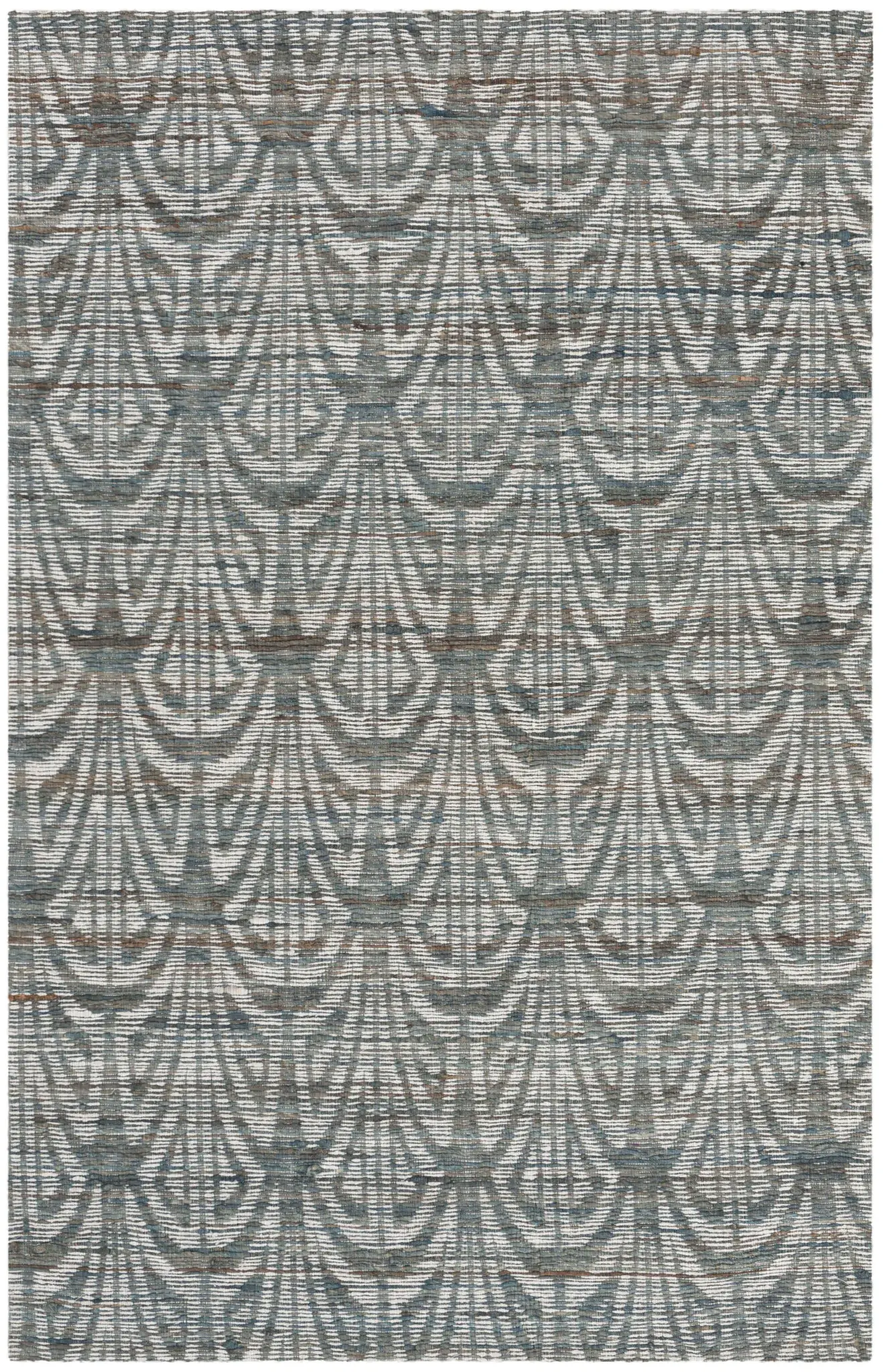 Cape Cod Fan Hand-Woven Hemp Rug