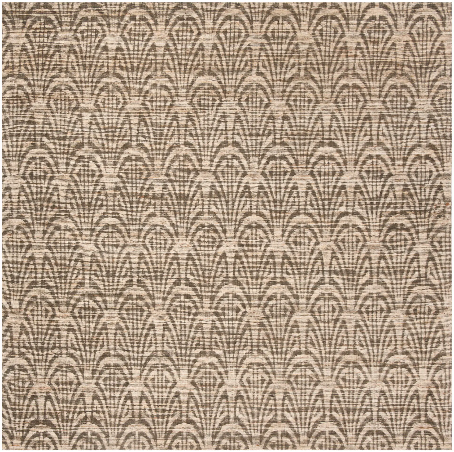 Cape Cod Fan Hand-Woven Hemp Rug
