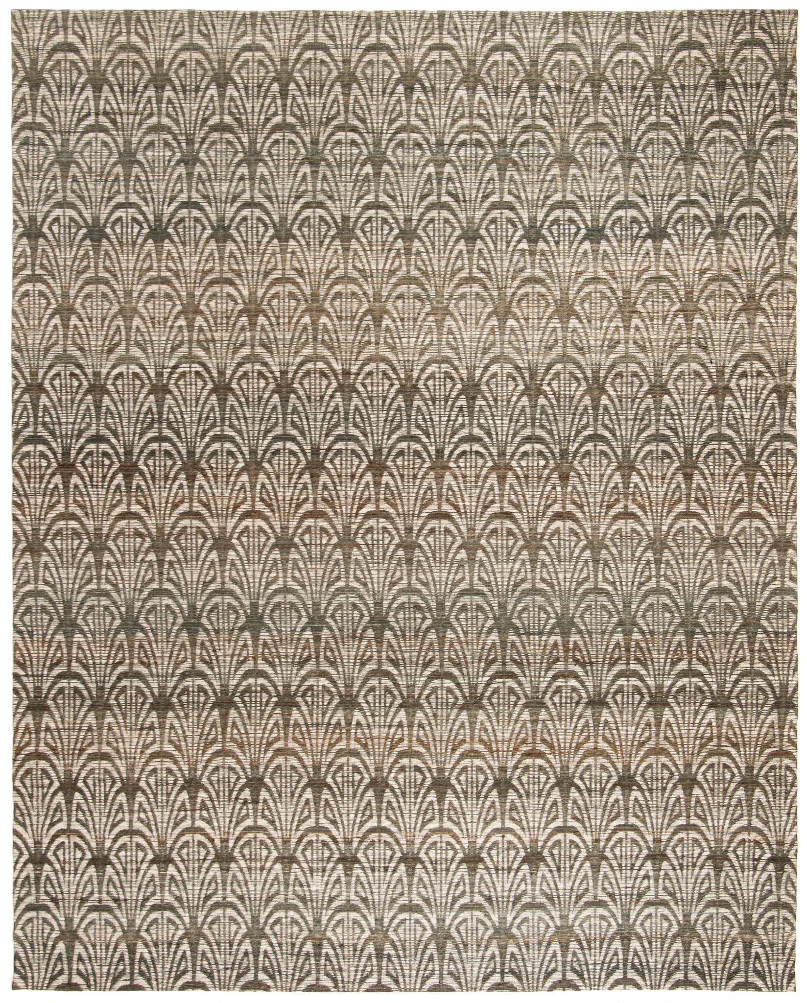 Cape Cod Fan Hand-Woven Hemp Rug