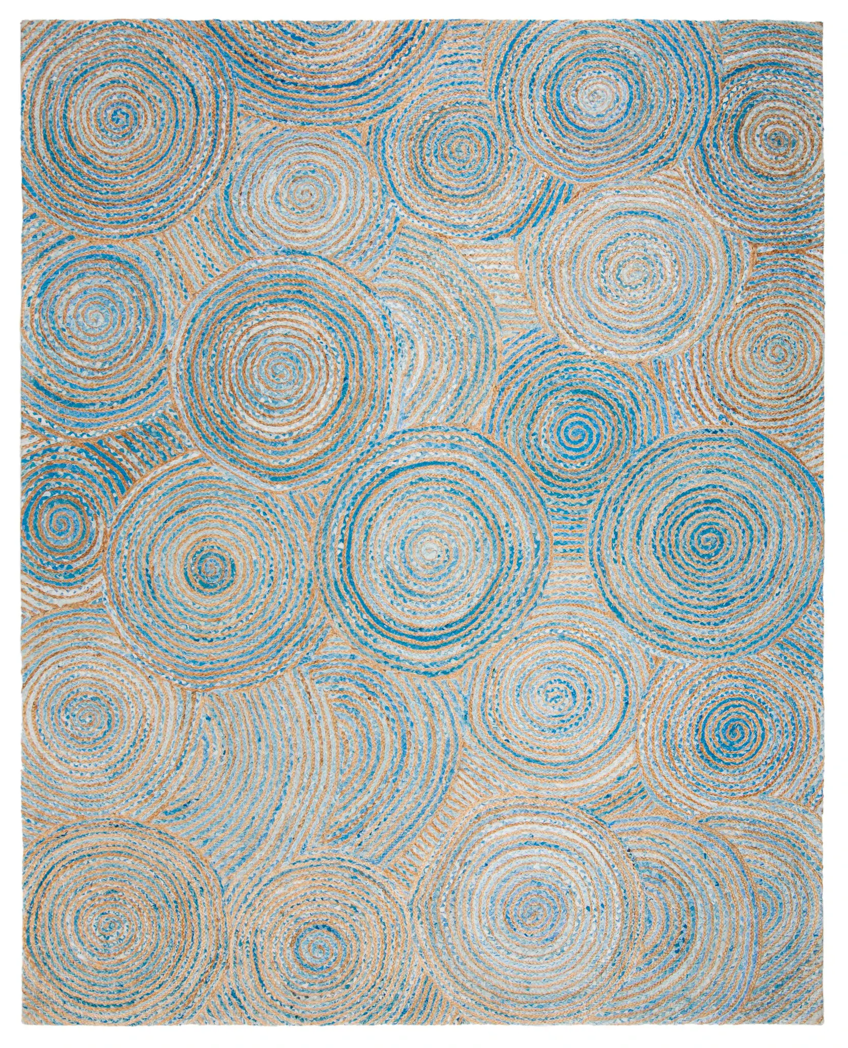 Cape Cod Vermont Concentric Circles Hand-Woven Rug