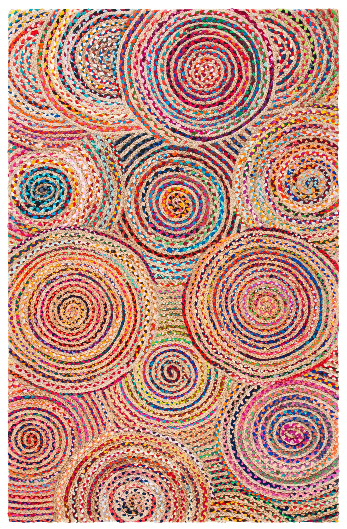 Cape Cod Overlapping Circles Hand-Woven Rug