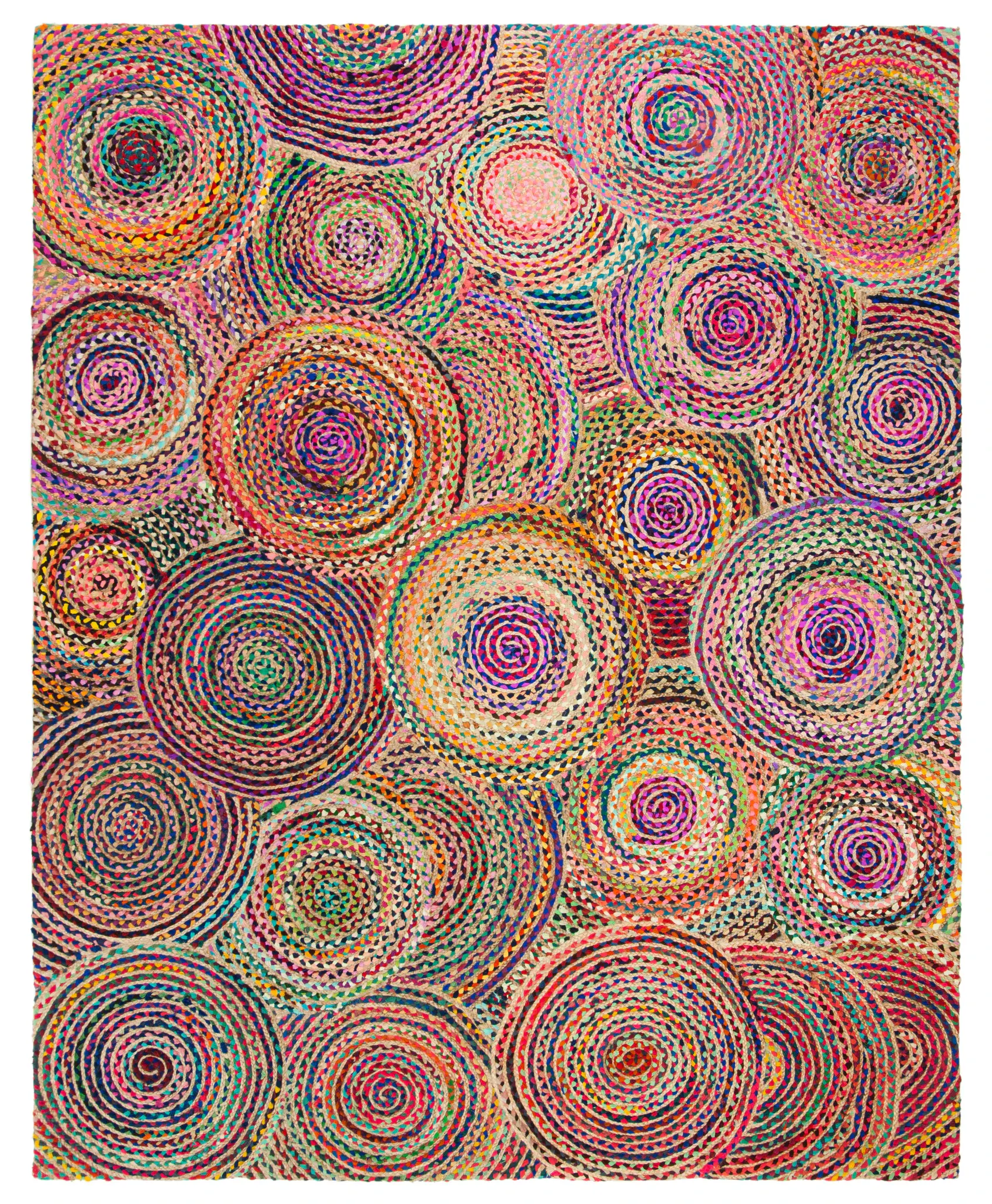 Cape Cod Overlapping Circles Hand-Woven Rug