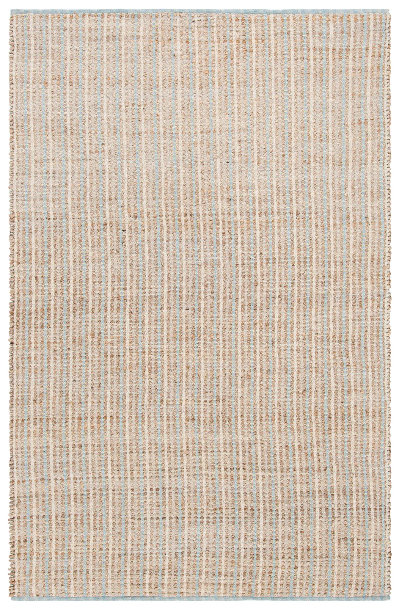 Cape Cod Hand-Woven Fine Stripe Jute Rug