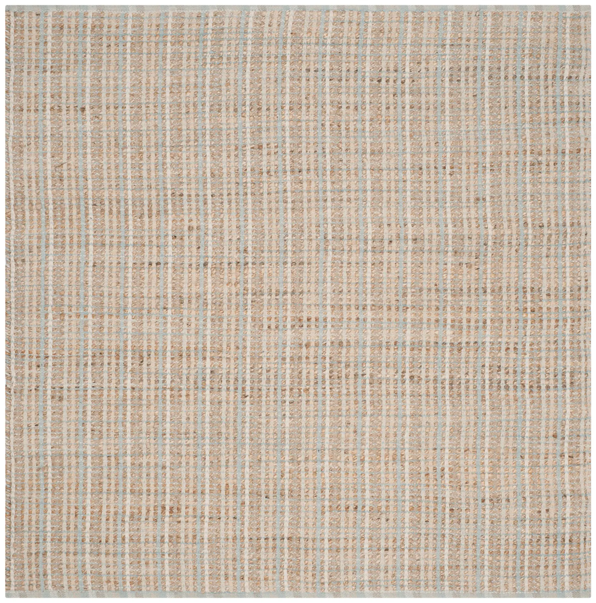 Cape Cod Hand-Woven Fine Stripe Jute Rug