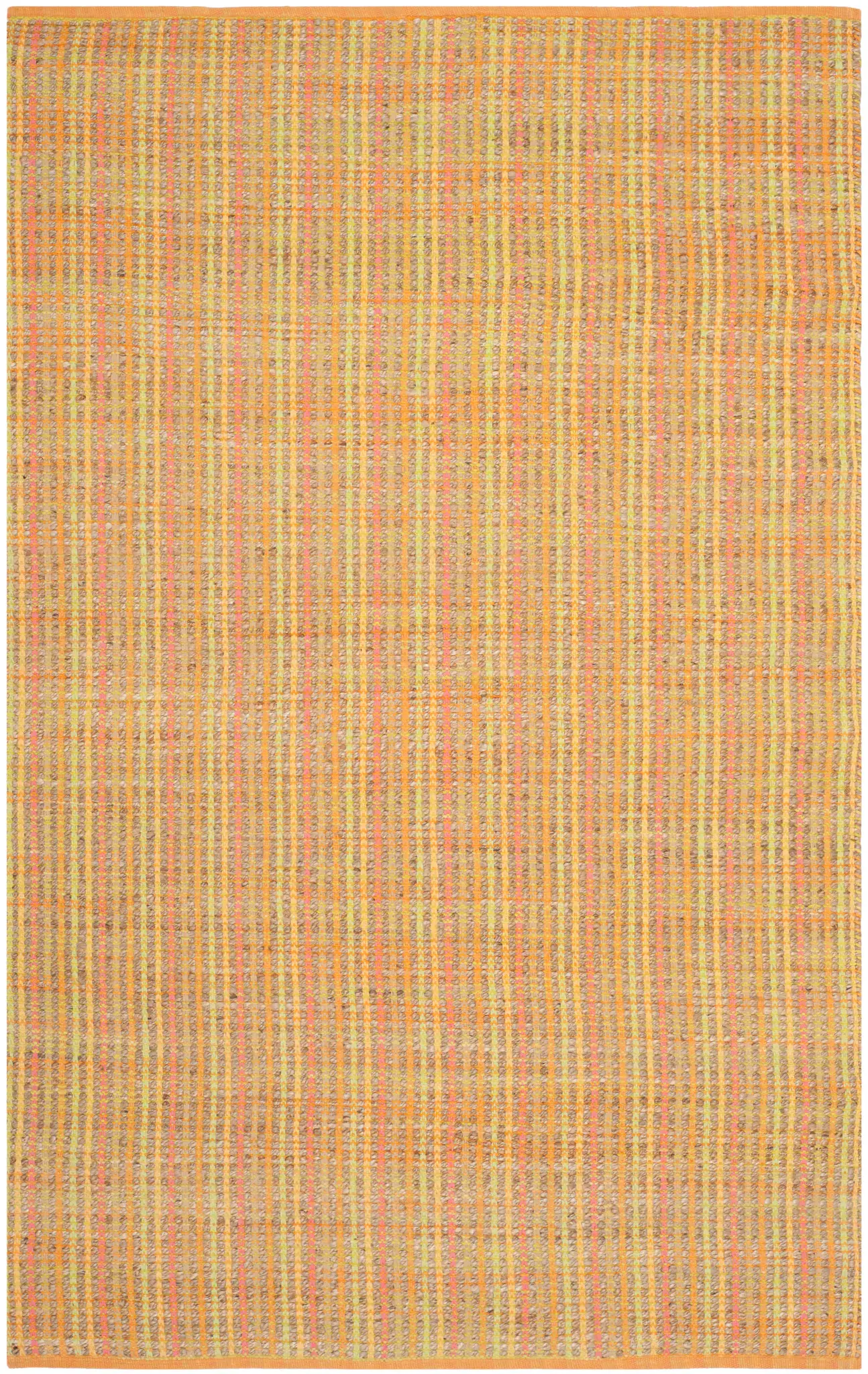 Cape Cod Hand-Woven Fine Stripe Jute Rug