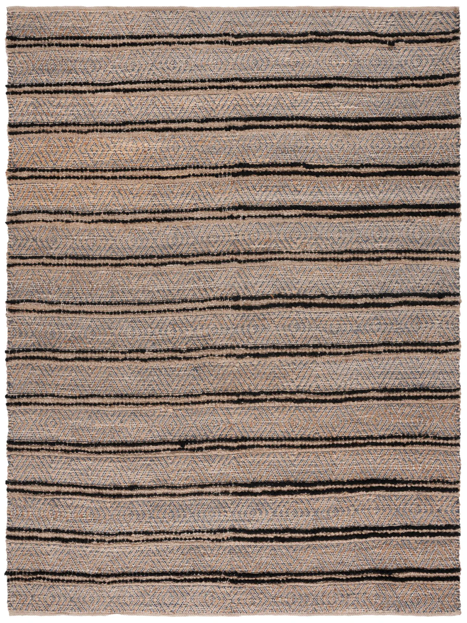 Cape Cod Striped Diamond Hand-Woven Rug
