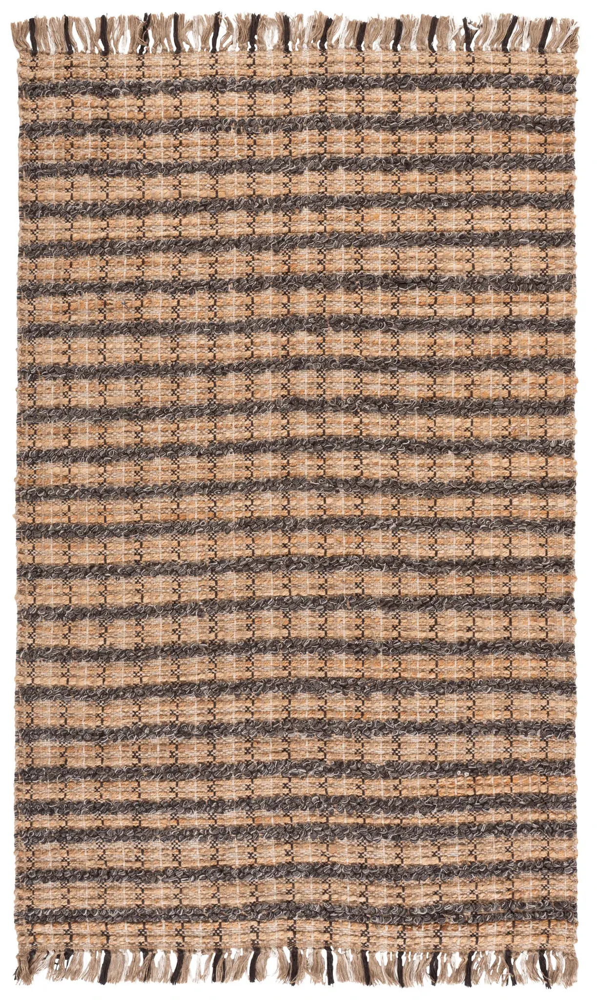 Cape Cod Checkered Hand-Woven Jute Rug