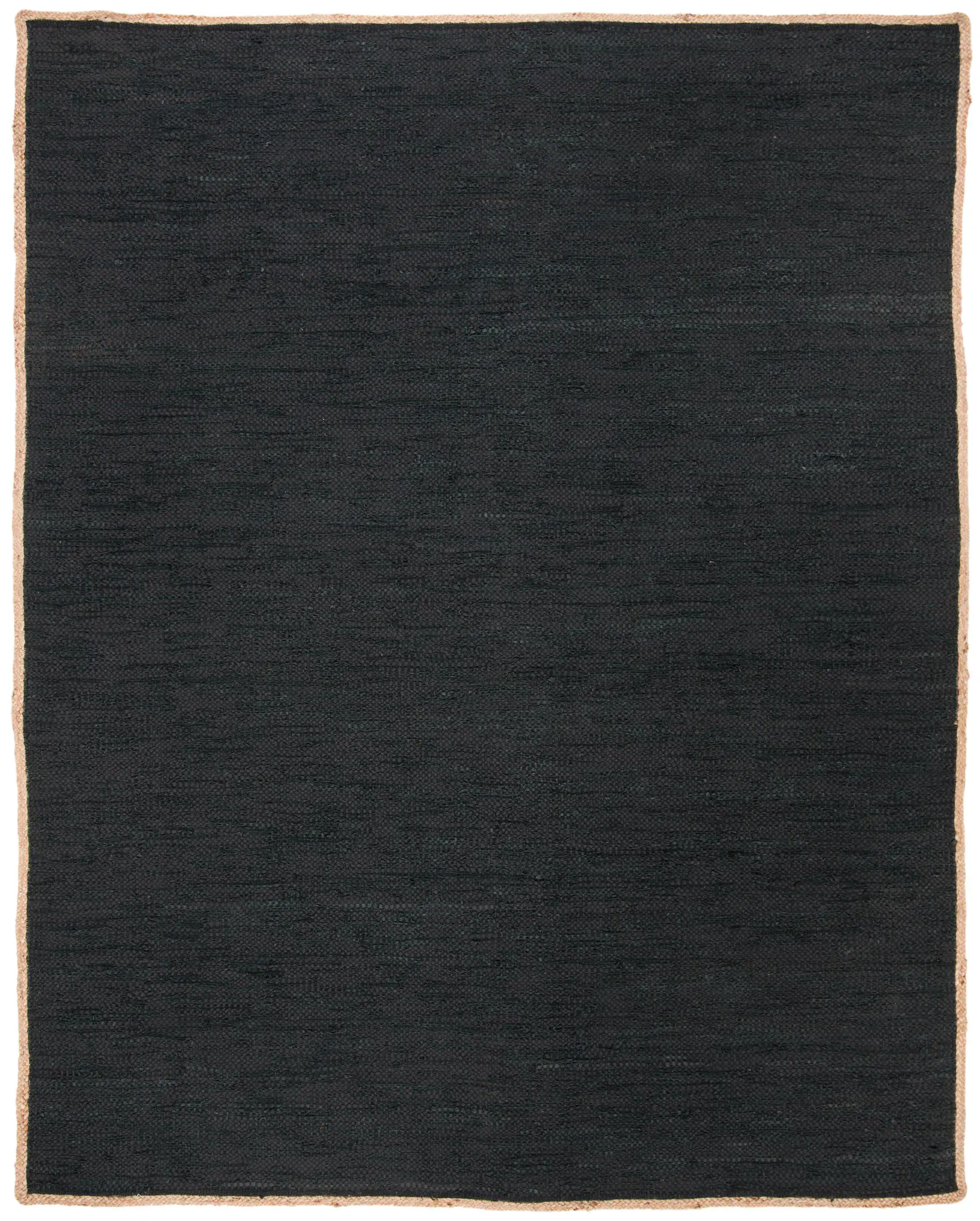 Cape Cod Bordered Hand-Woven Leather Rug