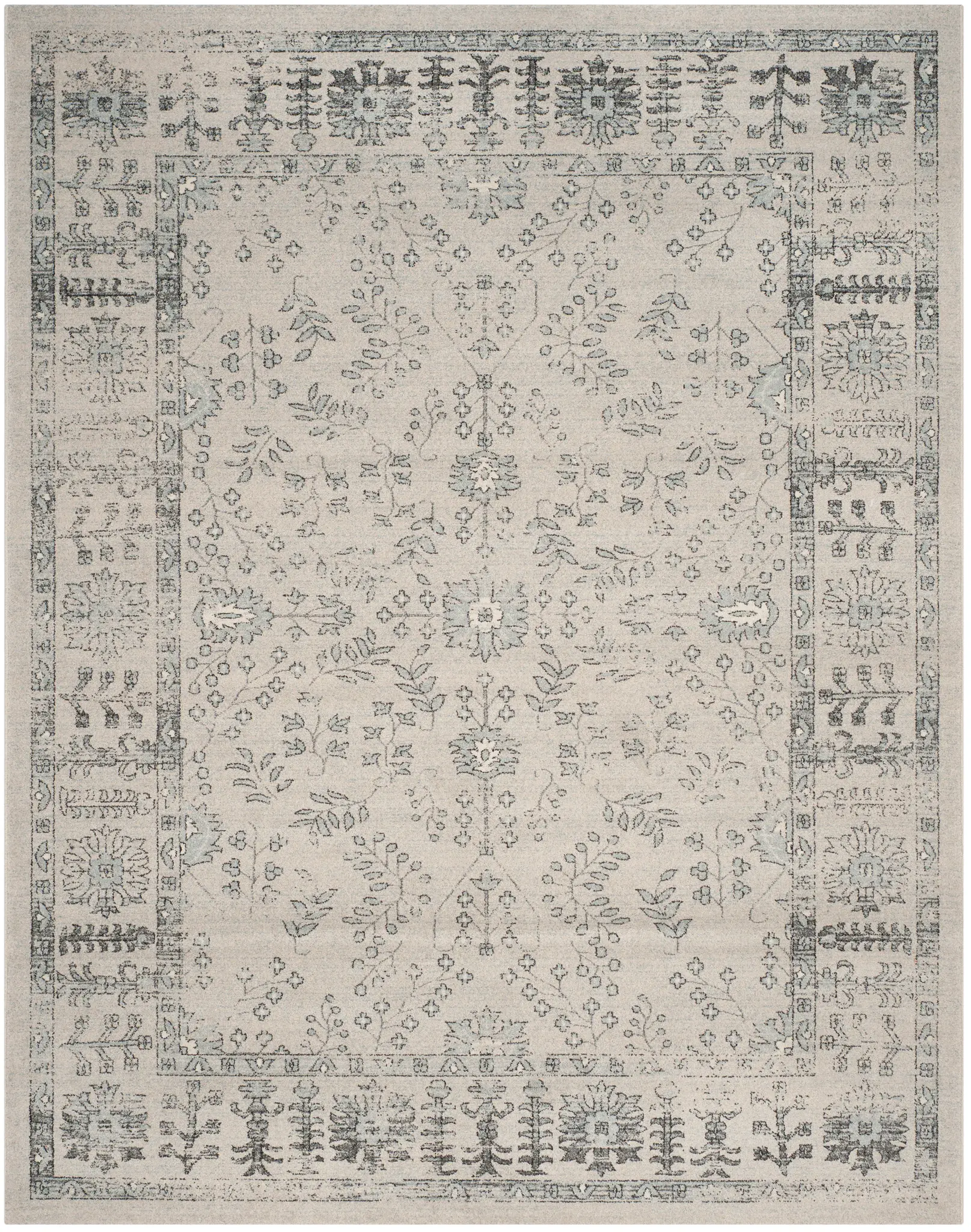 Carmel Botanical Border Rug