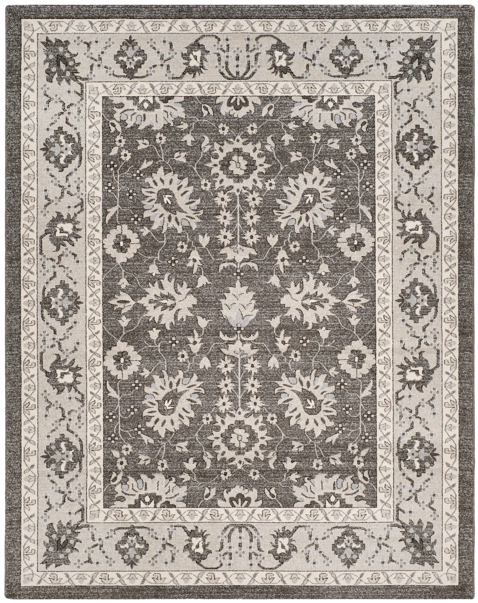 Carmel Floral Border Rug