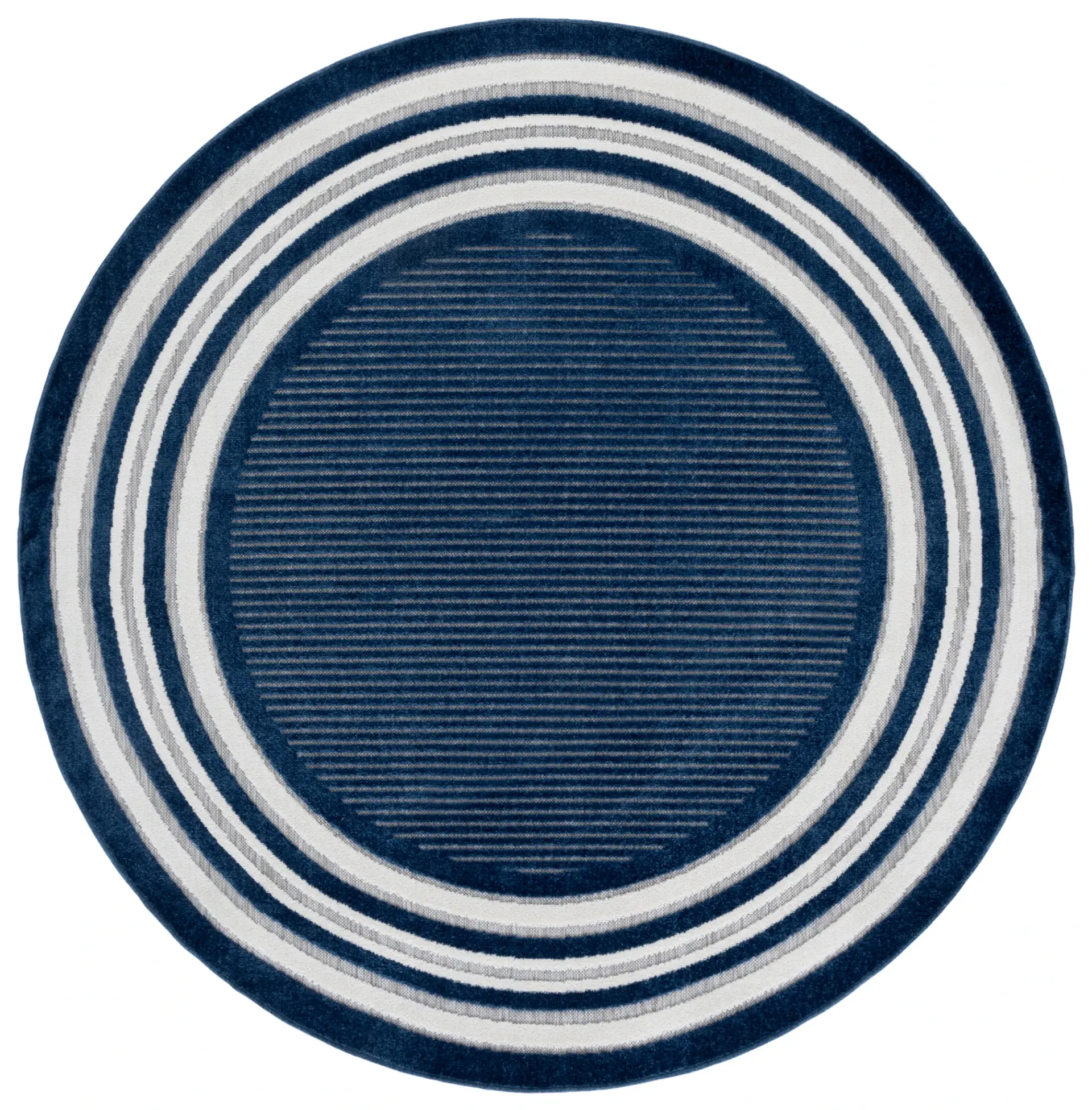 Cabana Ribbed Border Outdoor Rug