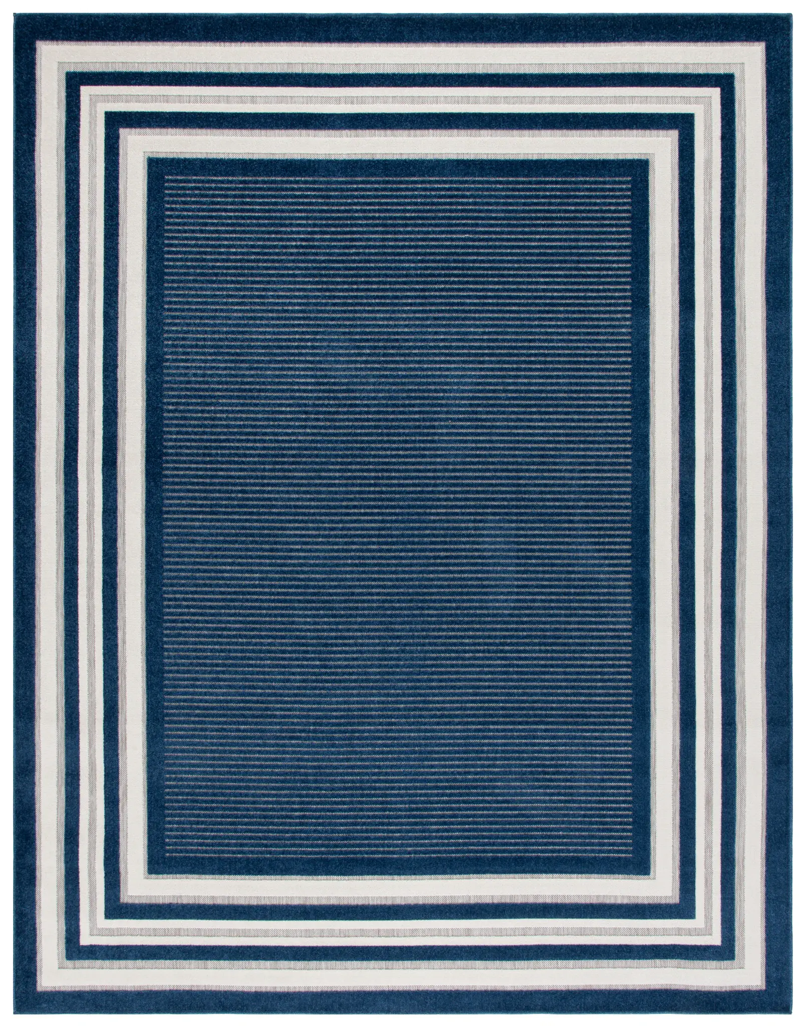 Cabana Ribbed Border Outdoor Rug