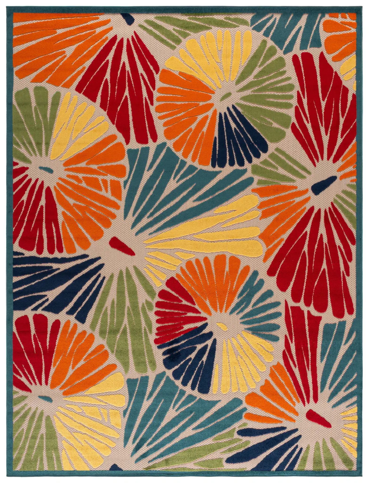 Cabana Sunburst Outdoor Rug
