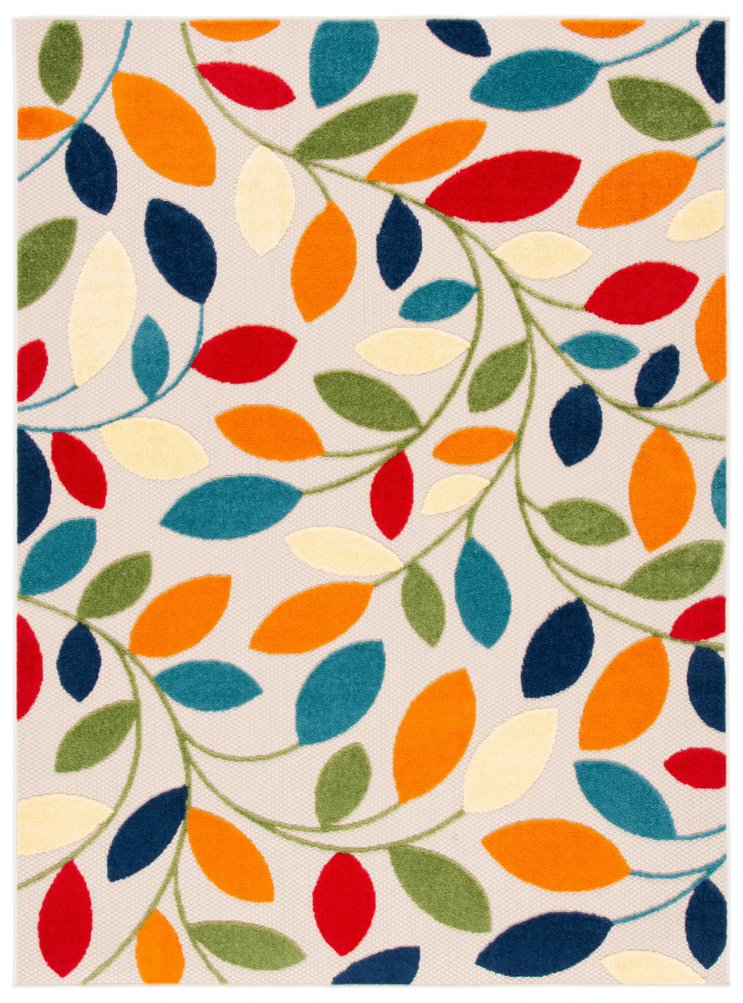 Cabana Trailing Leaf Outdoor Rug