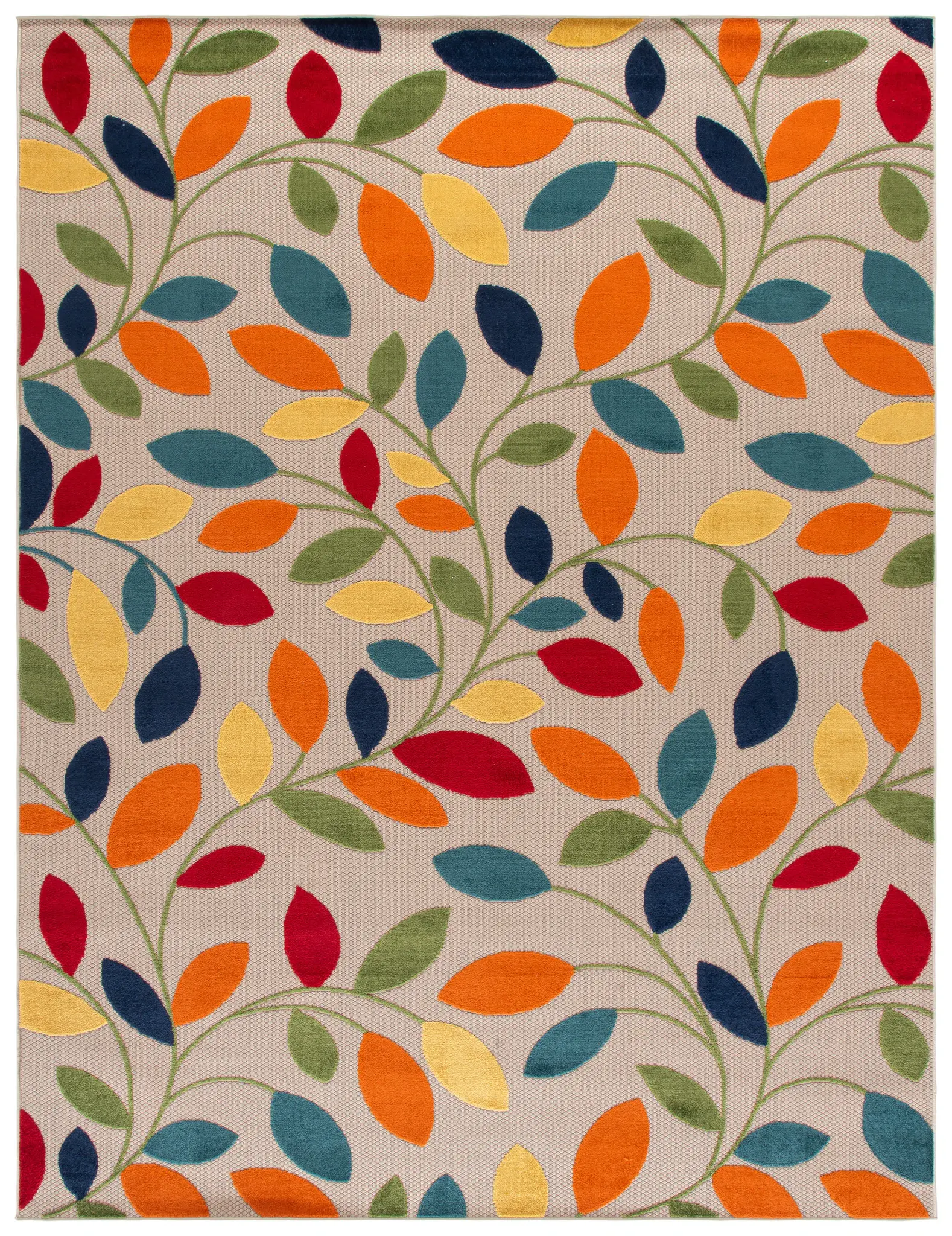 Cabana Trailing Leaf Outdoor Rug