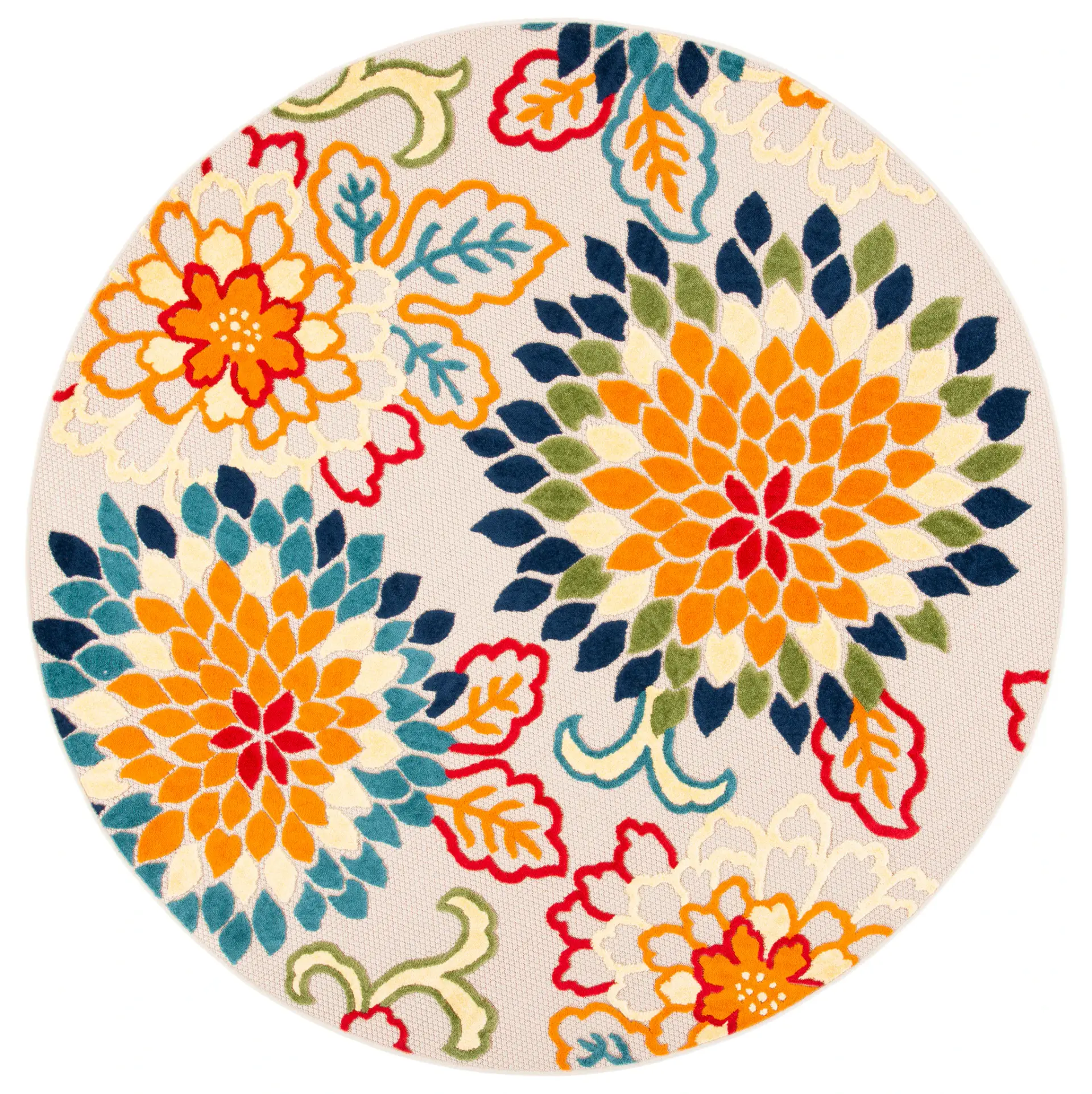 Cabana Chrysanthemum Outdoor Rug
