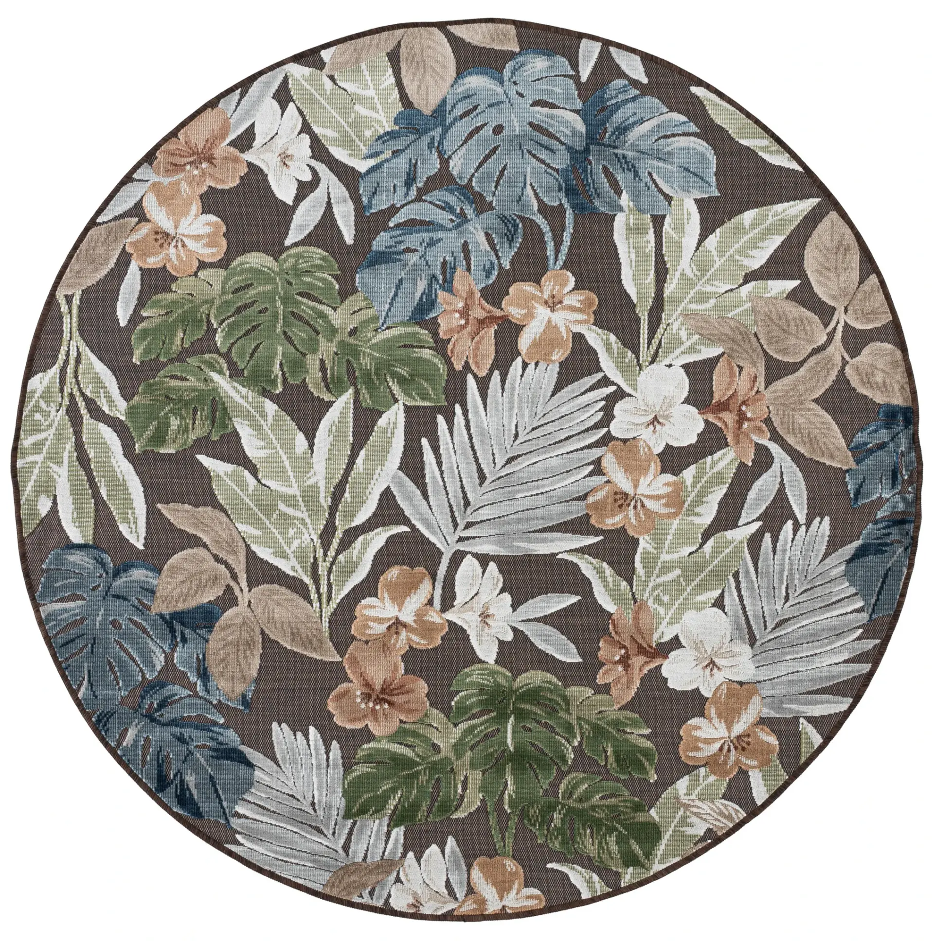 Cabana Tropical Botanical Leaf Outdoor Rug