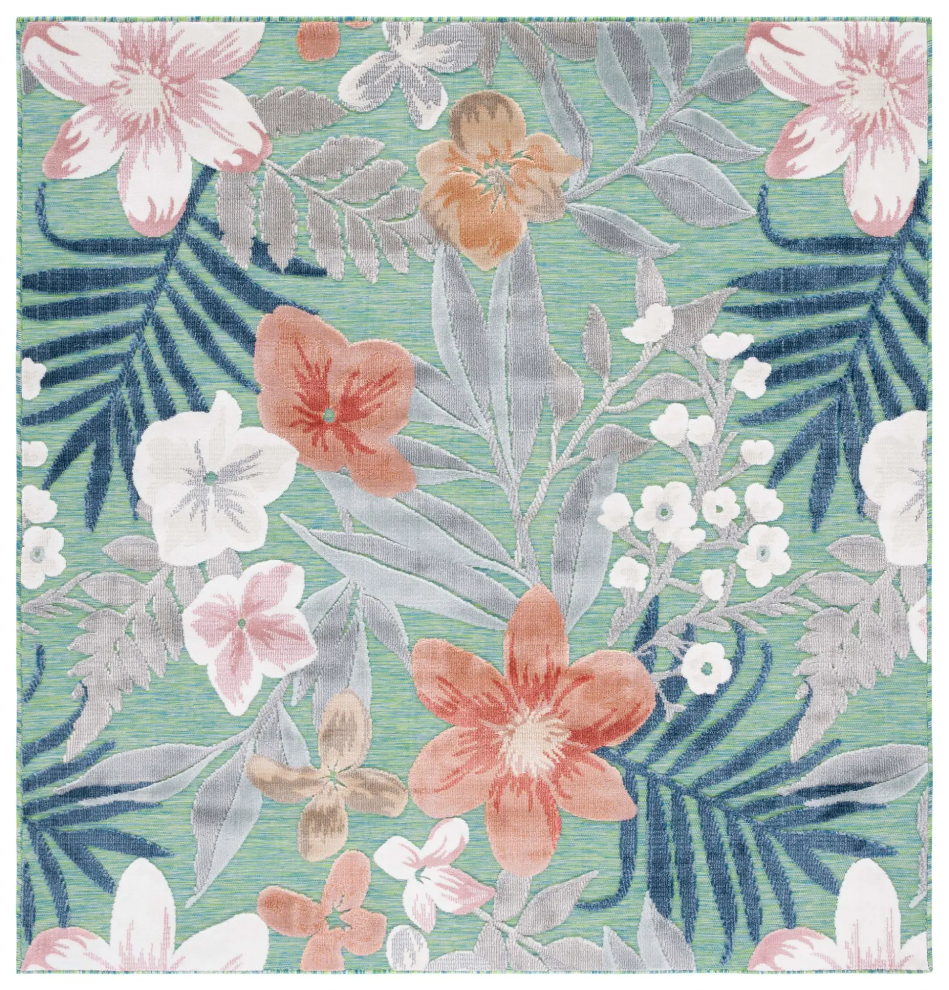 Cabana Tropical Floral Outdoor Rug