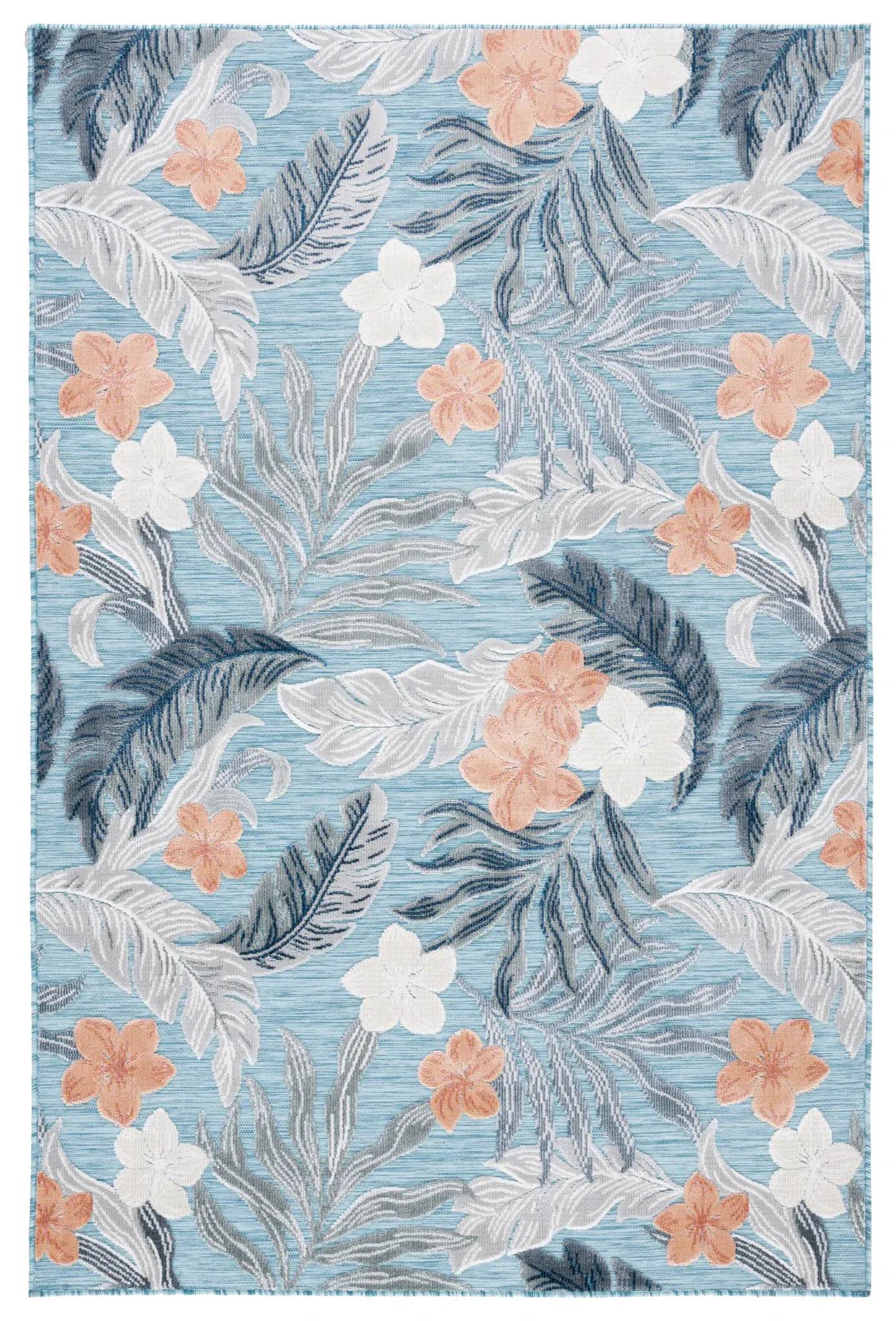 Cabana Curved Palm Leaf Outdoor Rug