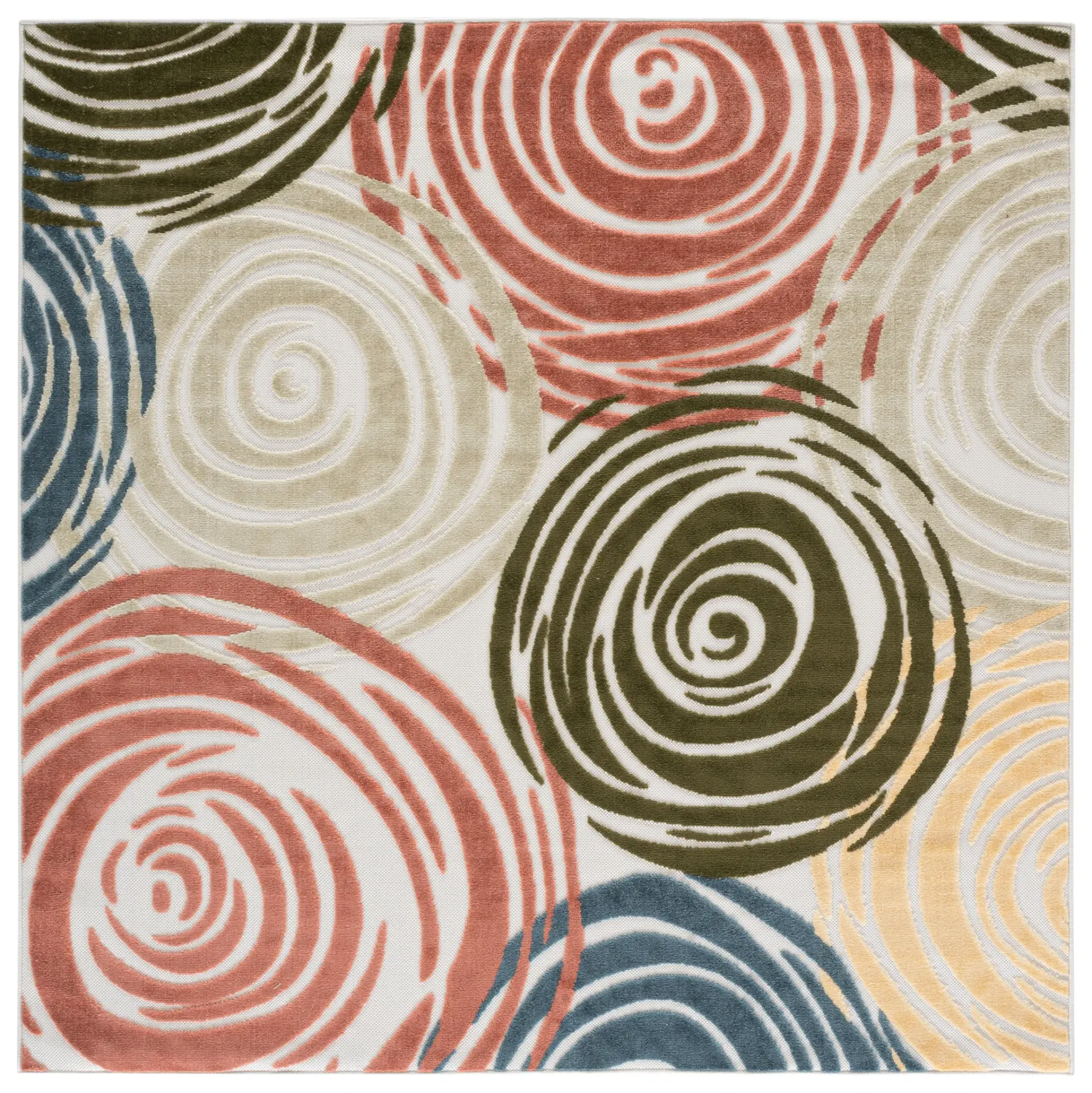 Cabana Modern Swirl Outdoor Rug