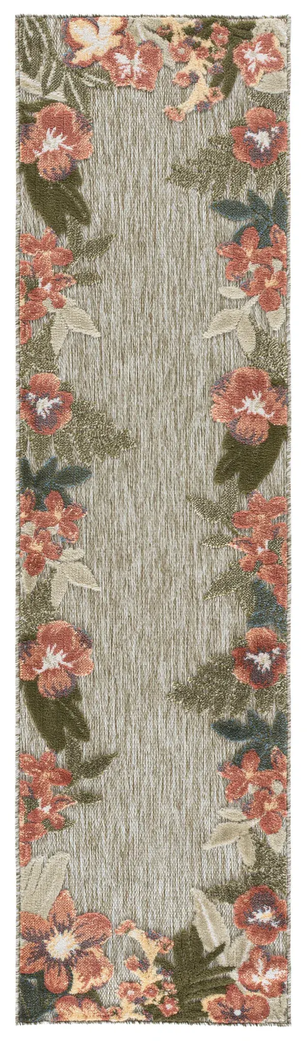 Cabana Botanical Border Outdoor Rug