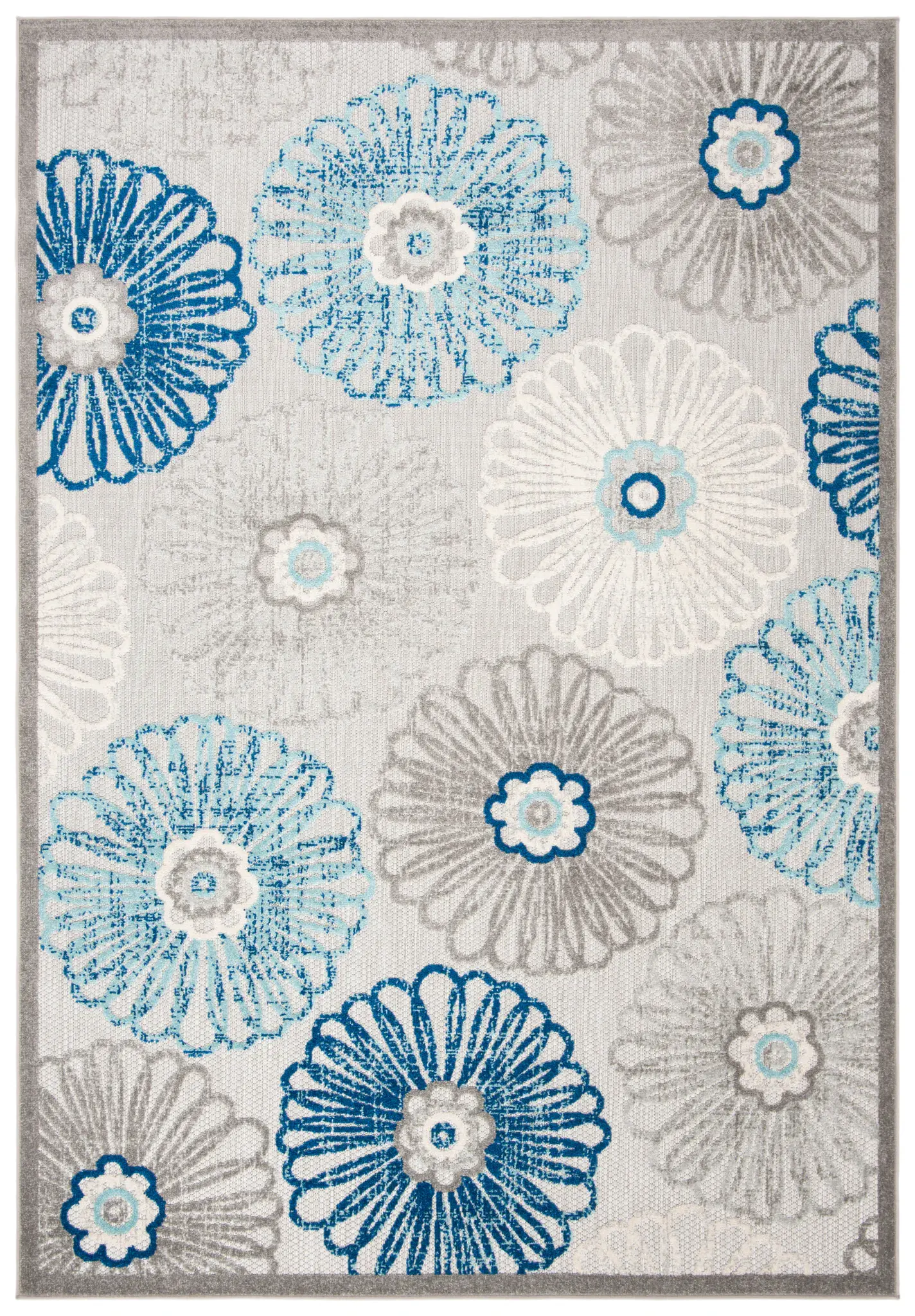 Cabana Floral Wheel Outdoor Rug