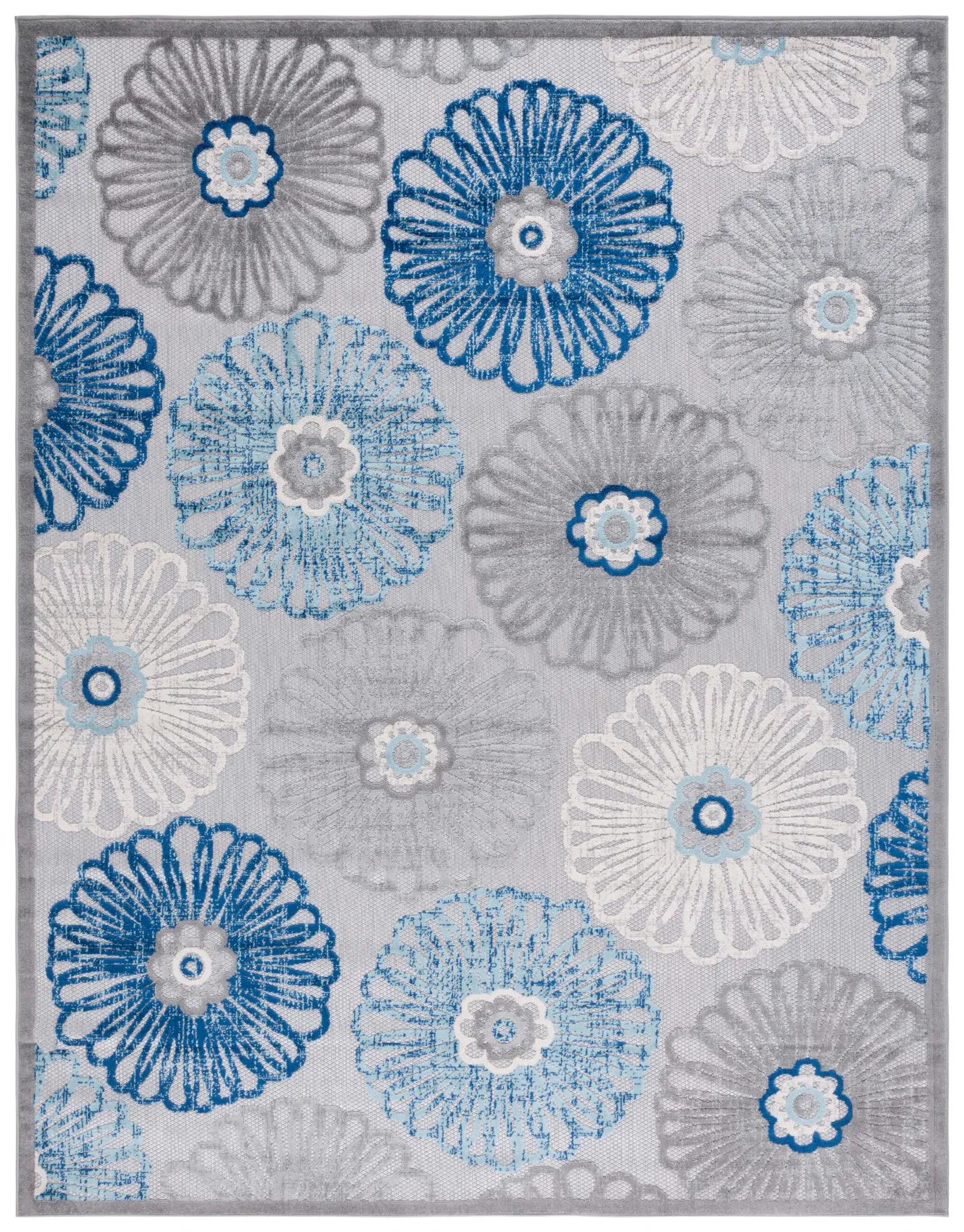 Cabana Floral Wheel Outdoor Rug