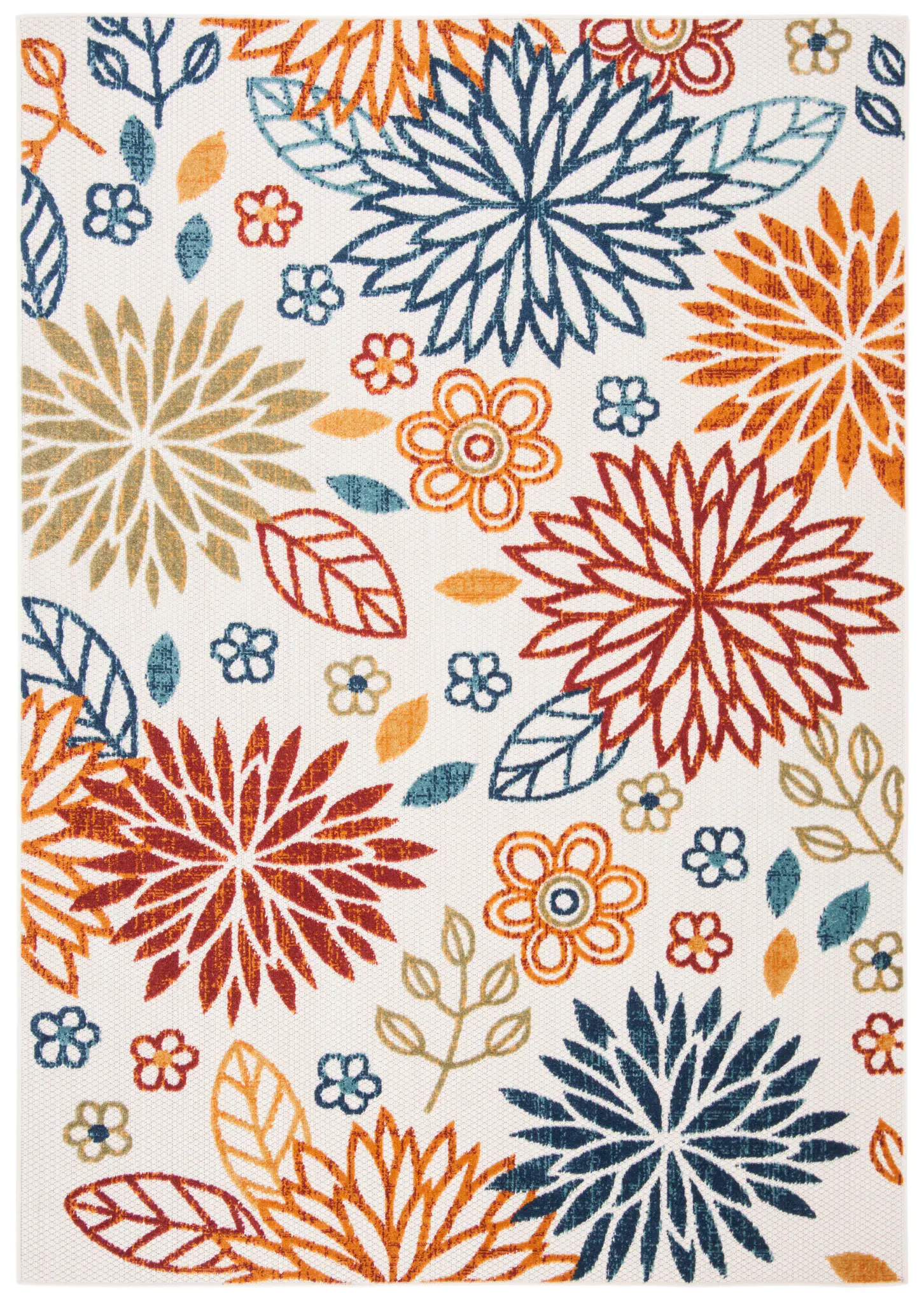 Cabana Daisy Floral Outdoor Rug