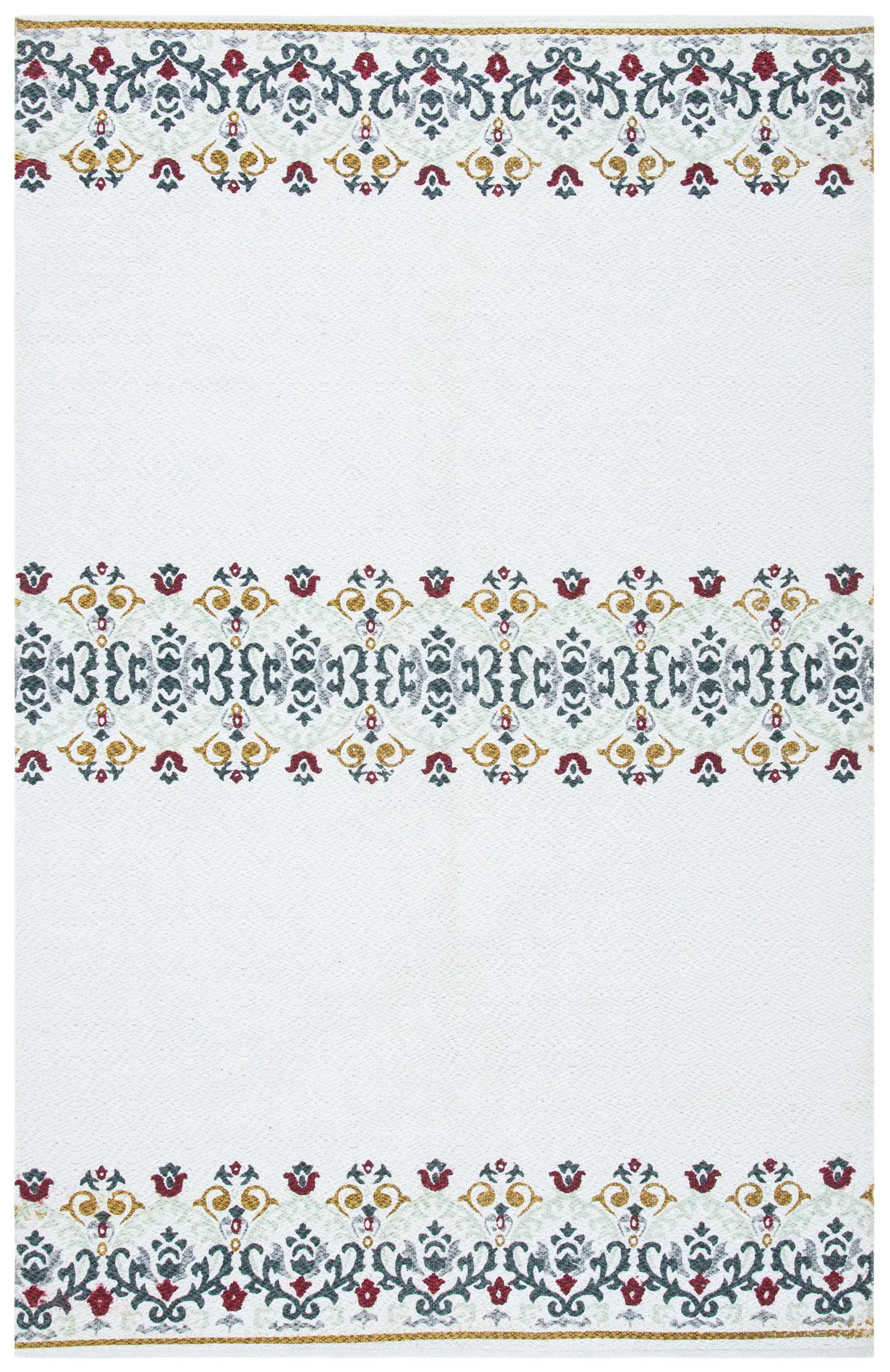 Cedar Brook Banded Medallion Hand-Loomed Rug