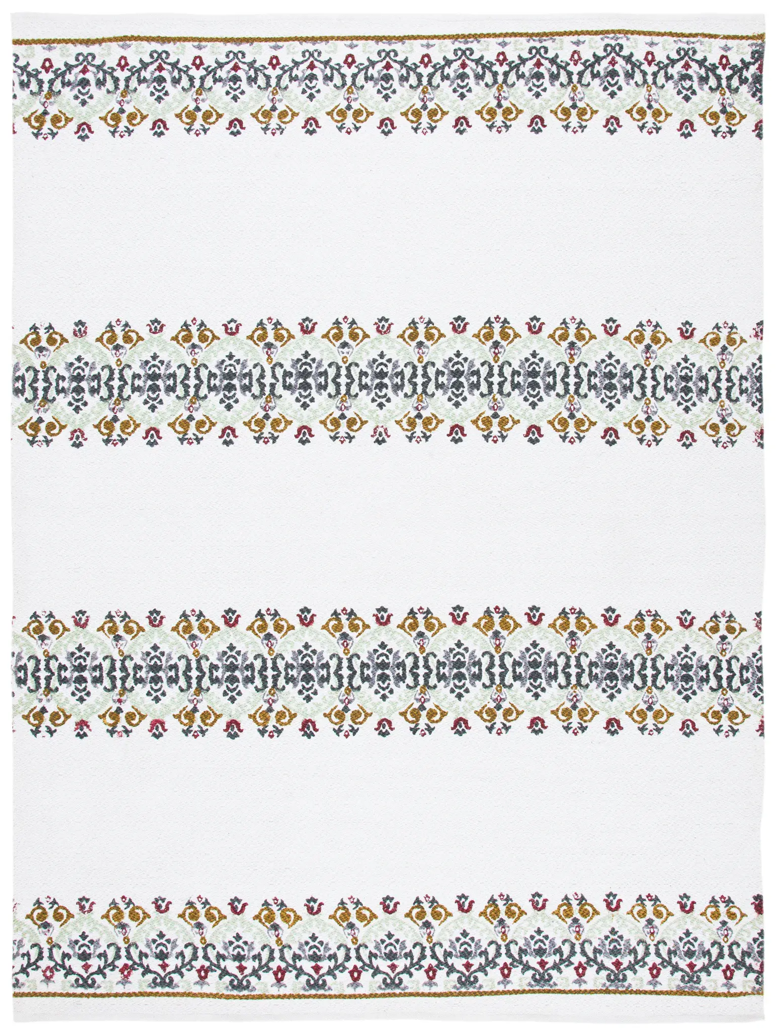 Cedar Brook Banded Medallion Hand-Loomed Rug