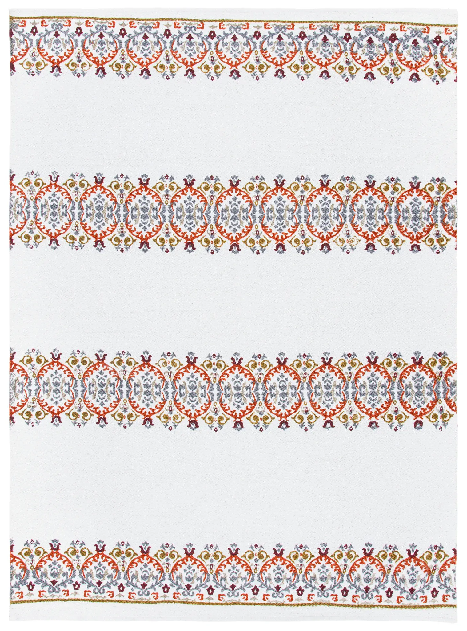 Cedar Brook Banded Medallion Hand-Loomed Rug