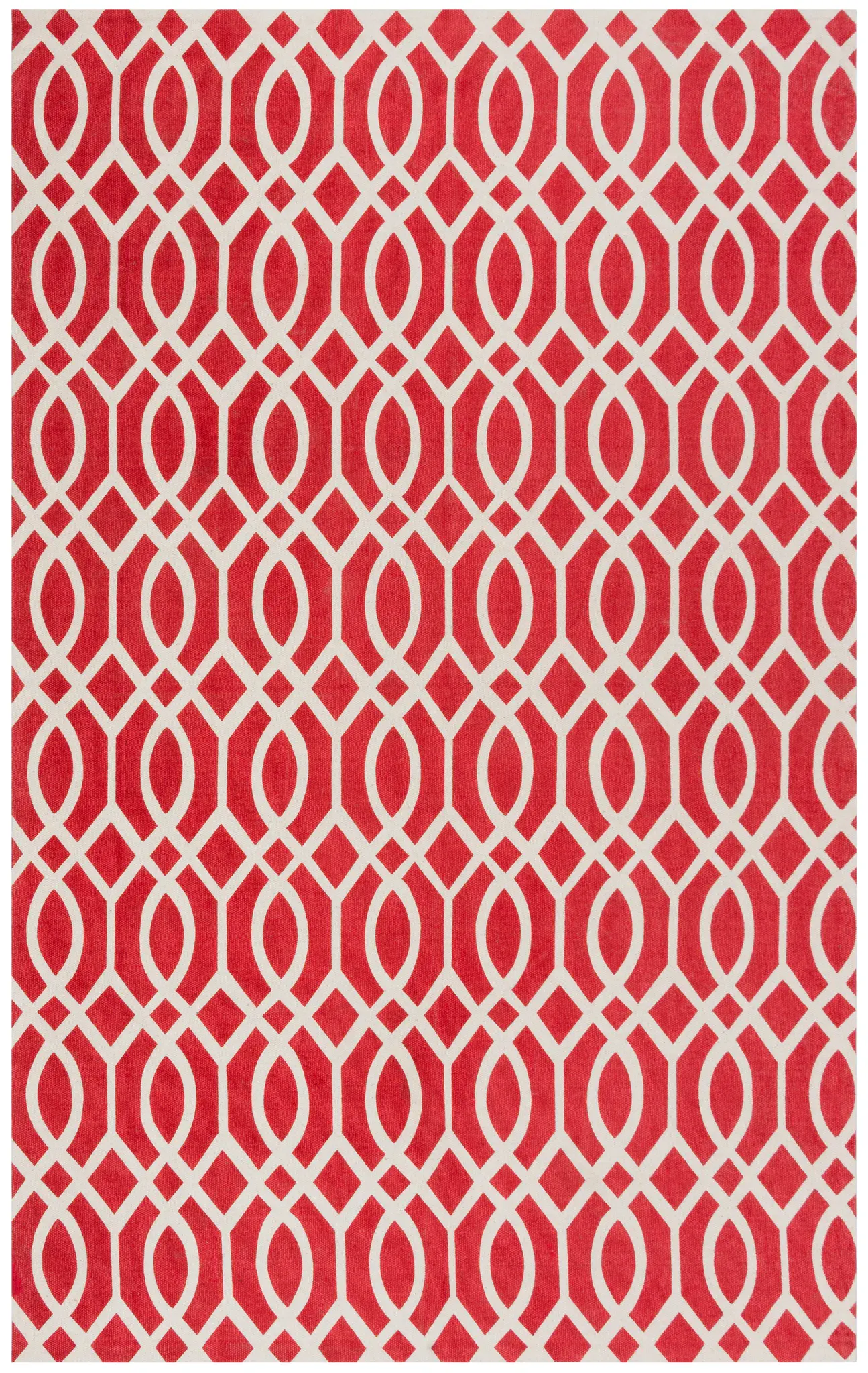 Cedar Brook Interlocking Trellis Hand-Loomed Cotton Rug