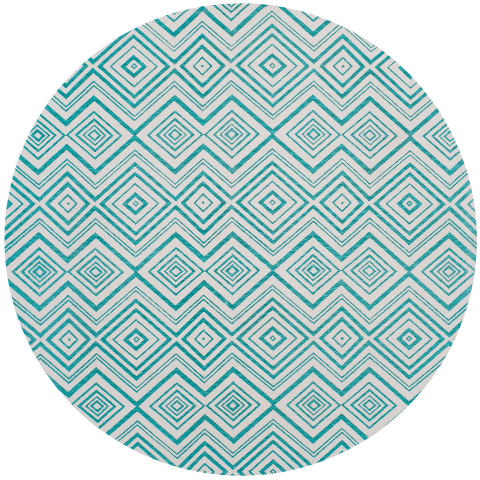 Cedar Brook Concentric Diamond Hand-Loomed Cotton Rug