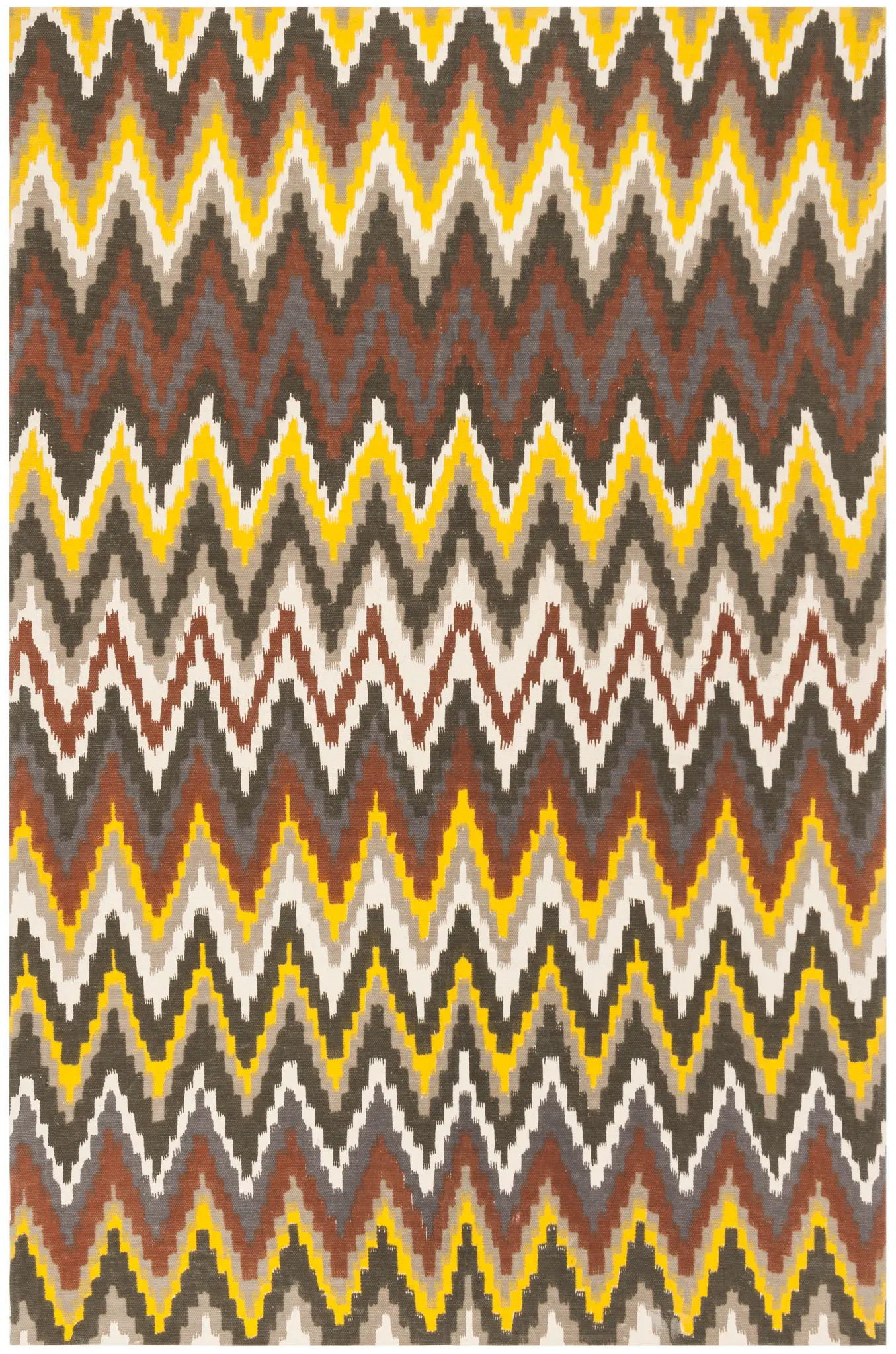 Cedar Brook Zigzag Hand-Loomed Cotton Rug