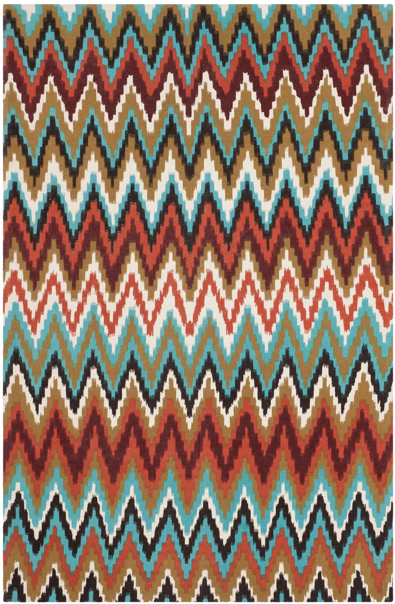 Cedar Brook Zigzag Hand-Loomed Cotton Rug