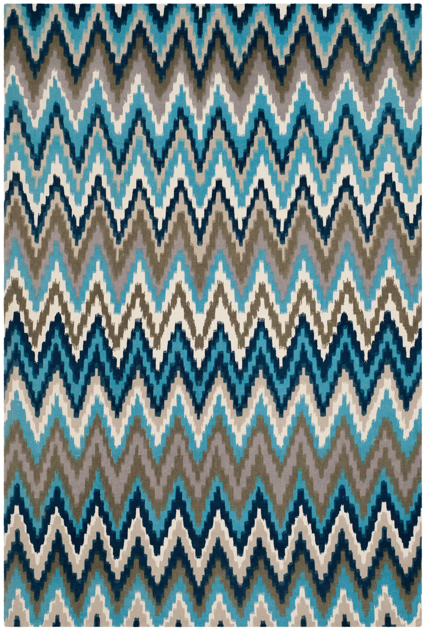 Cedar Brook Zigzag Hand-Loomed Cotton Rug