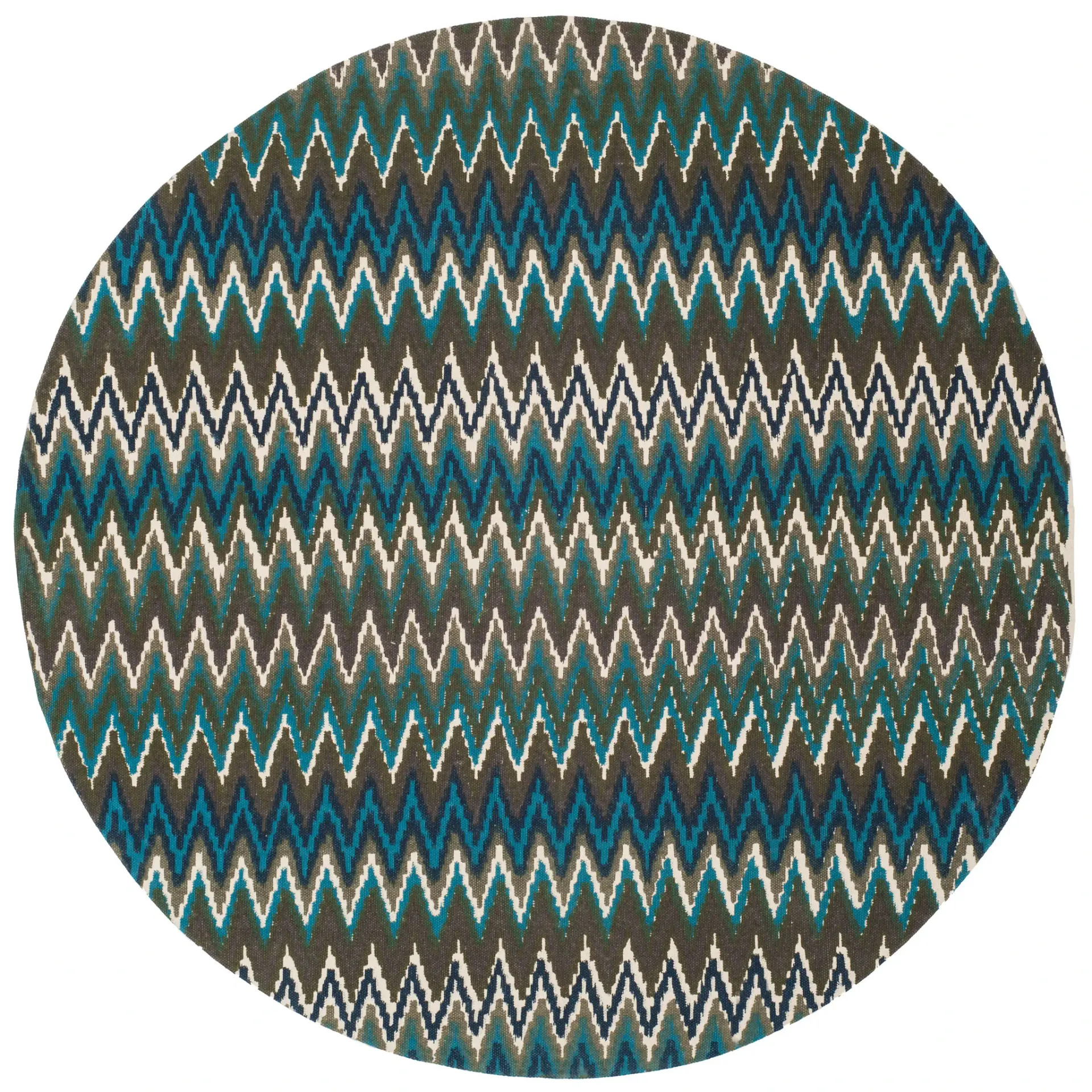 Cedar Brook Zigzag Hand-Loomed Cotton Rug