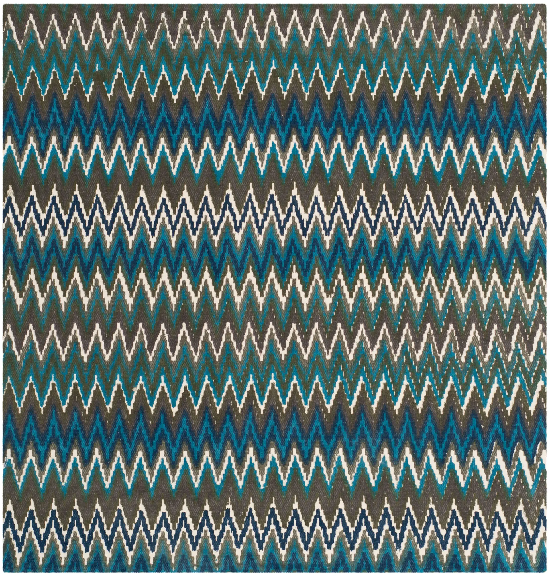 Cedar Brook Zigzag Hand-Loomed Cotton Rug