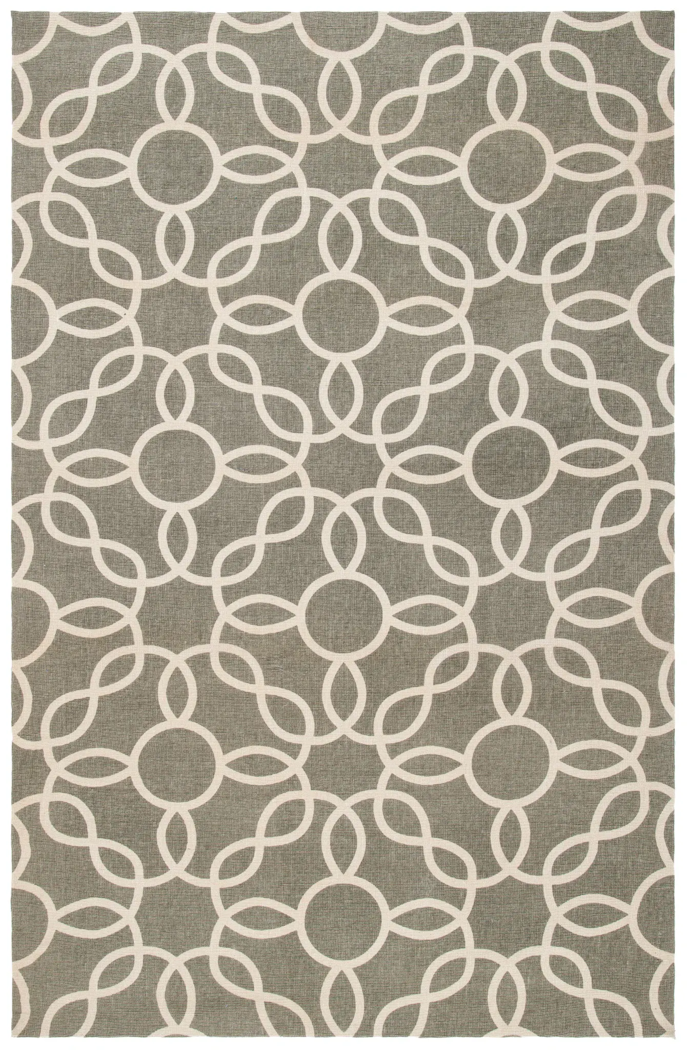 Cedar Brook Interlocking Rings Hand-Loomed Jute Rug