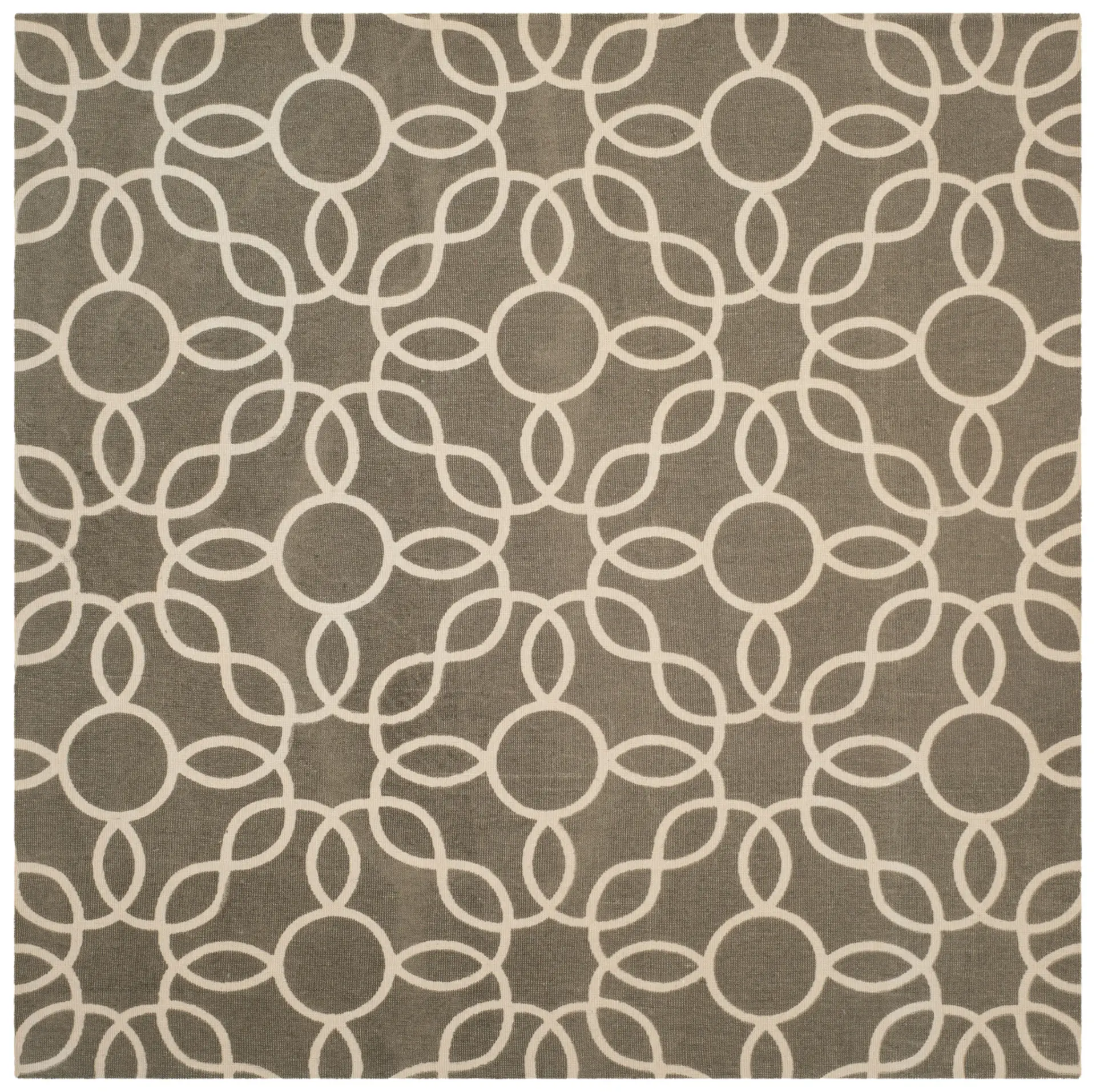 Cedar Brook Interlocking Rings Hand-Loomed Jute Rug
